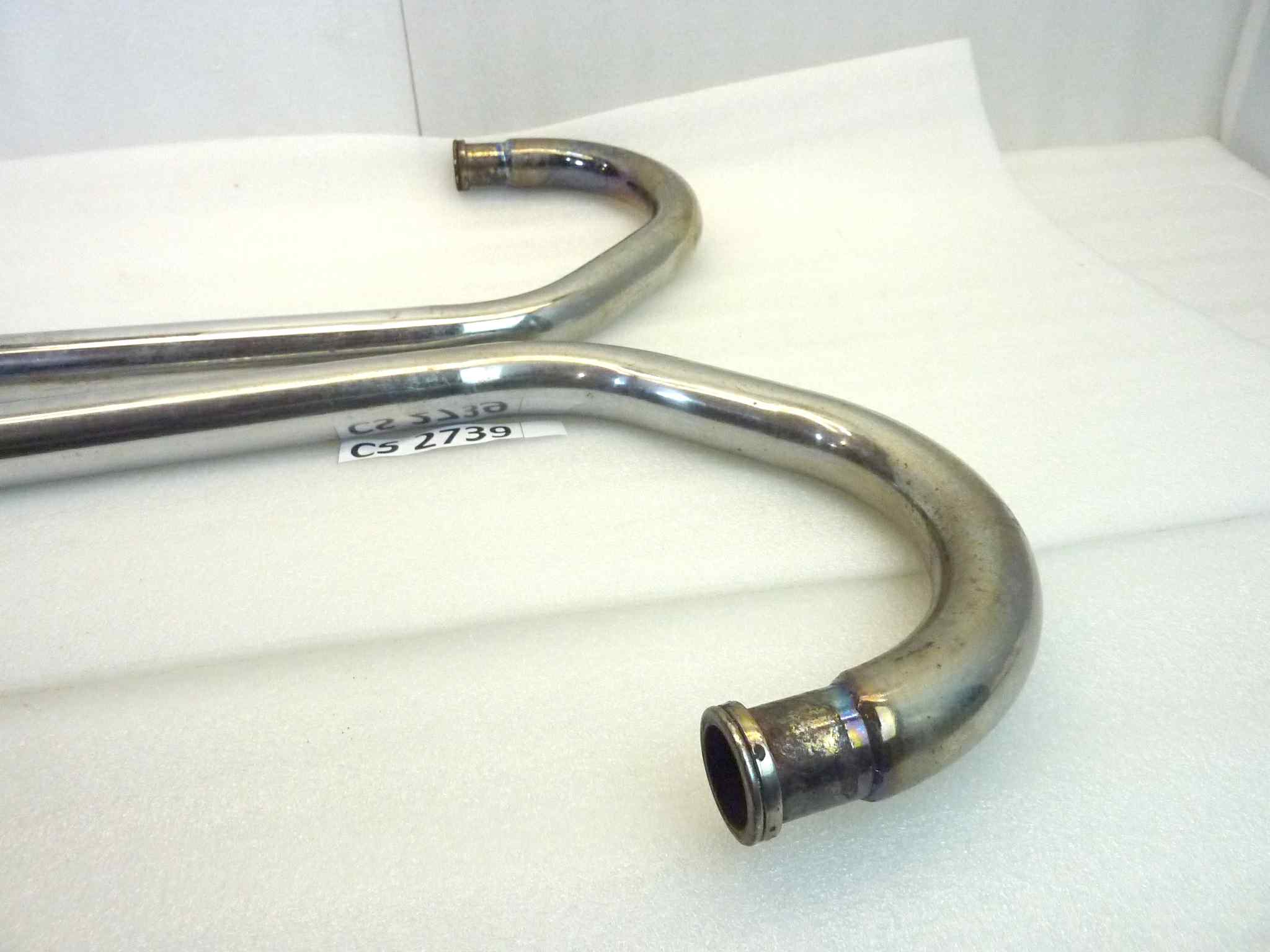 Coppia collettori di scarico Guzzi T27D T27S V35 Imola 1 2 V65 Lario 4V V50 Monza diametro 38/39 mm - immagine 15