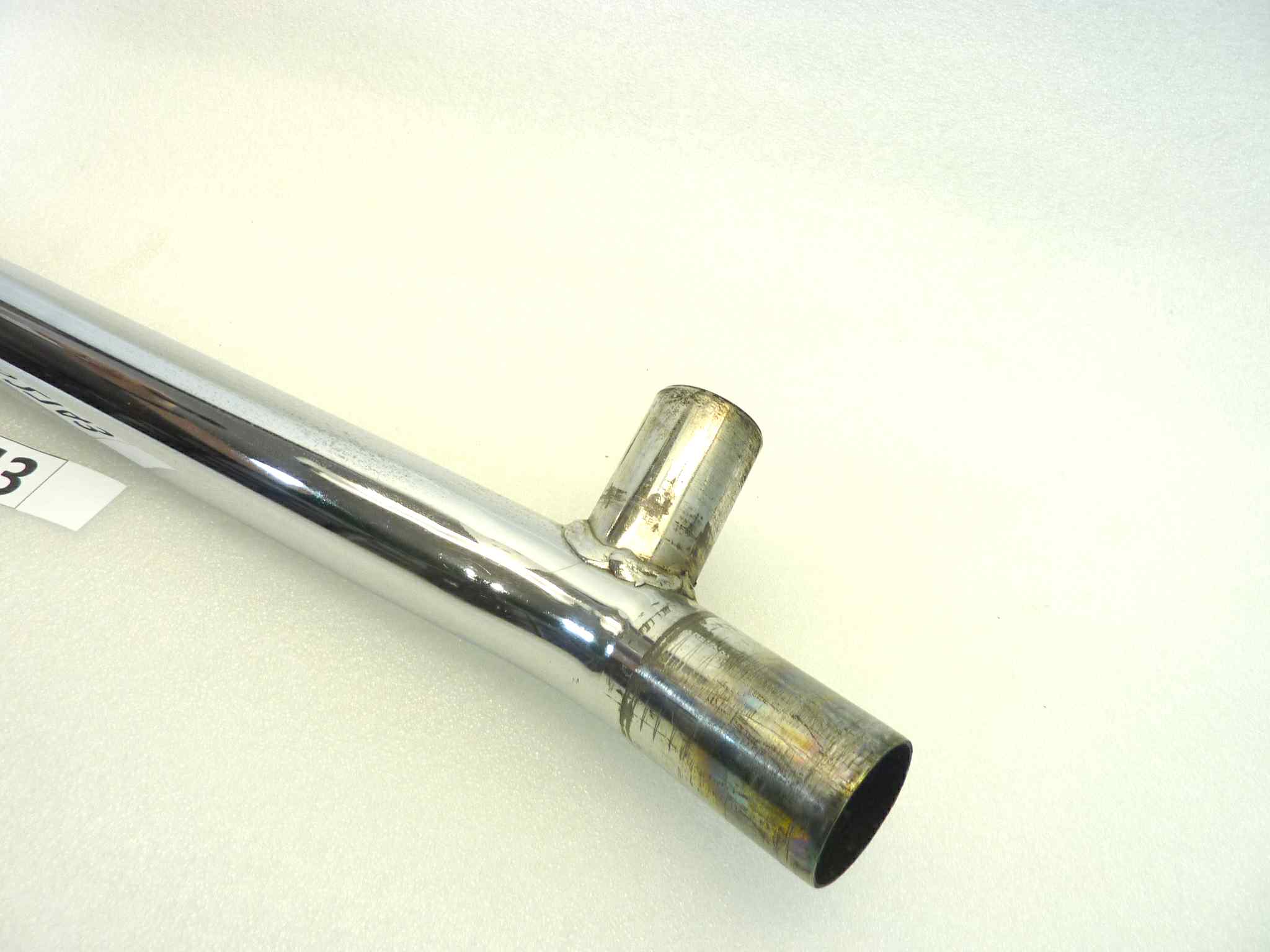 Collettore di scarico Moto Guzzi V35 Custom sinistro diametro finale 36 mm - immagine 5
