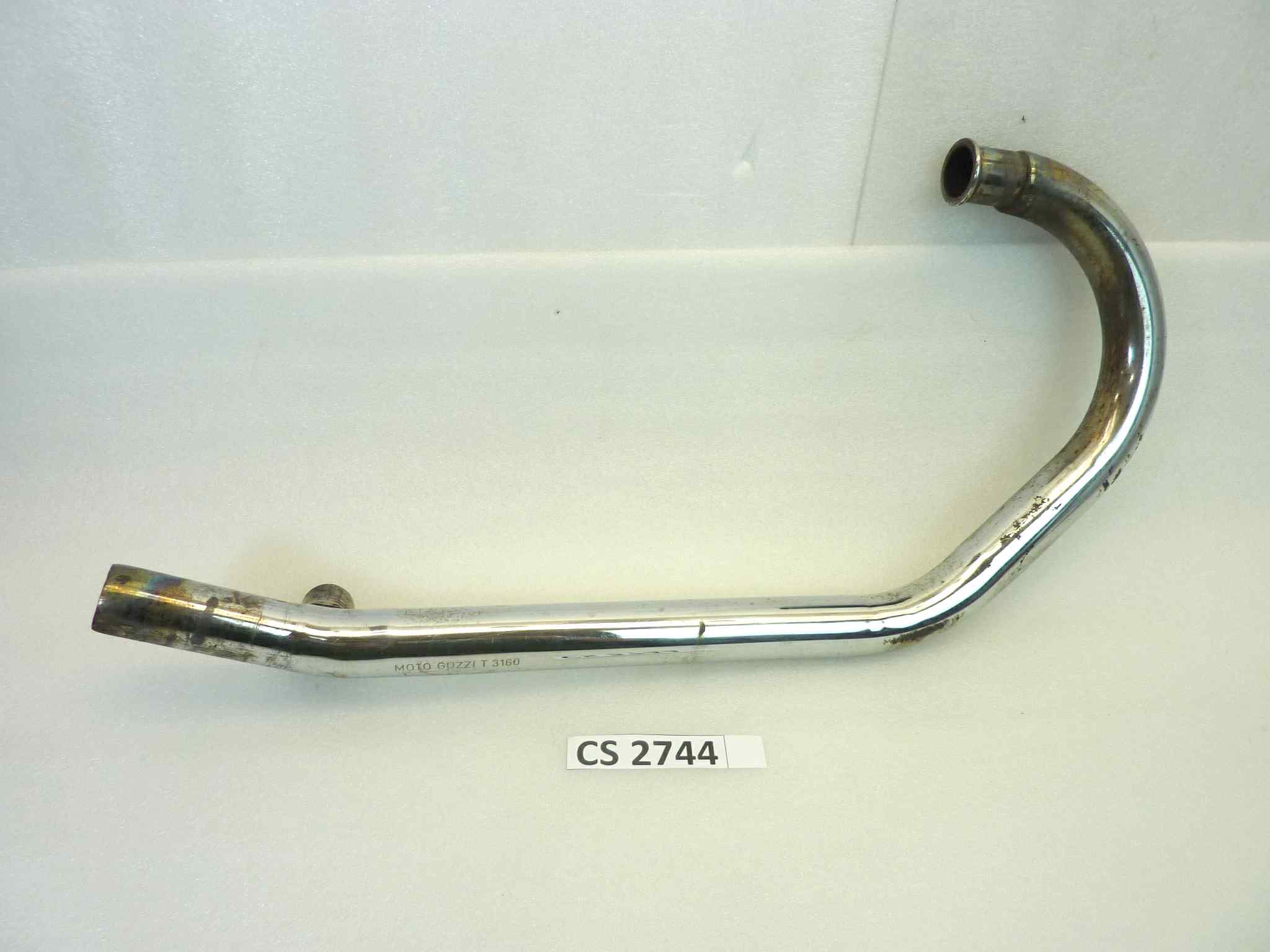 Collettore di scarico Moto Guzzi V35 Custom destro diametro finale 36 mm