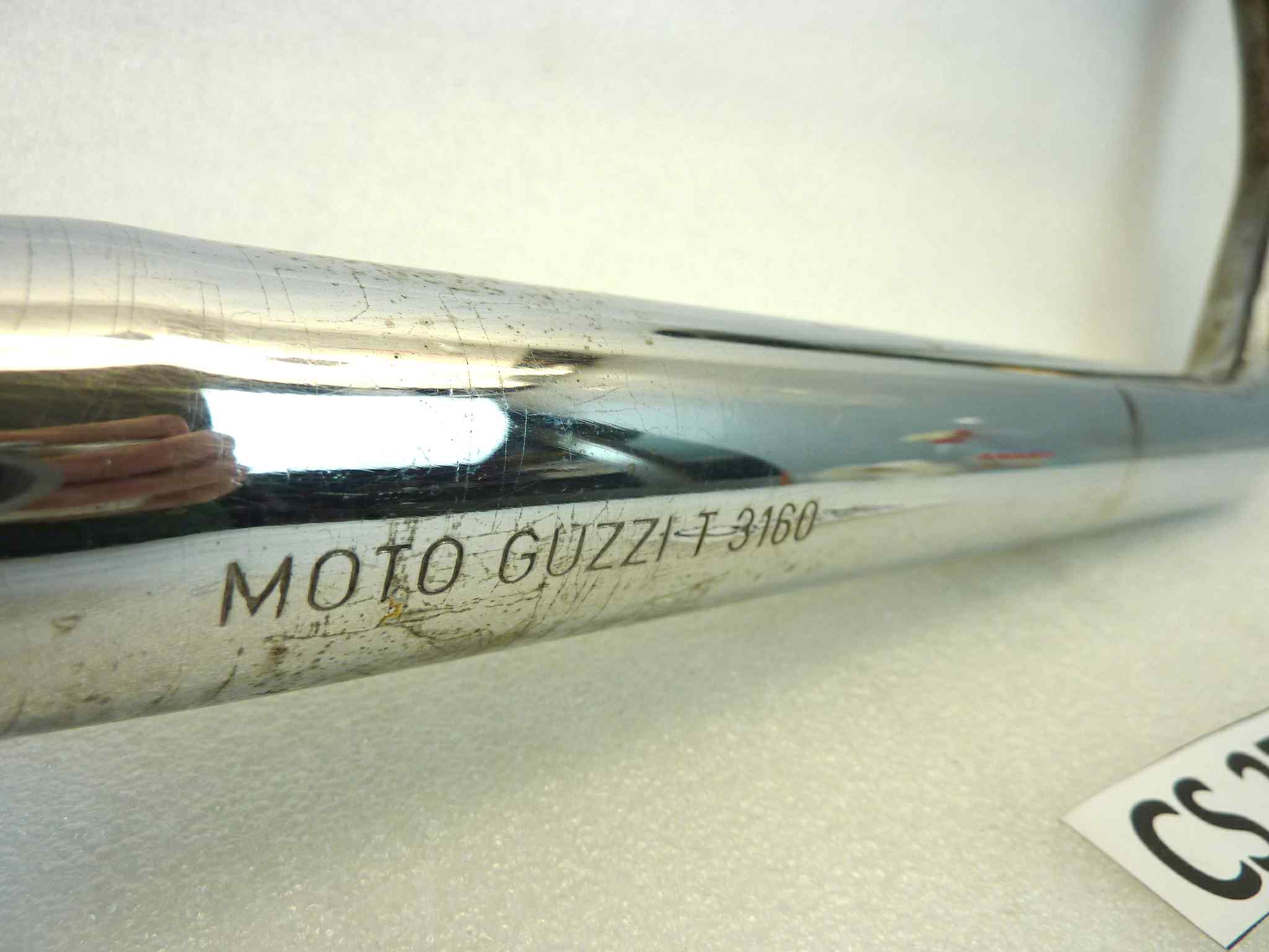 Collettore di scarico Moto Guzzi V35 Custom destro diametro finale 36 mm - immagine 2