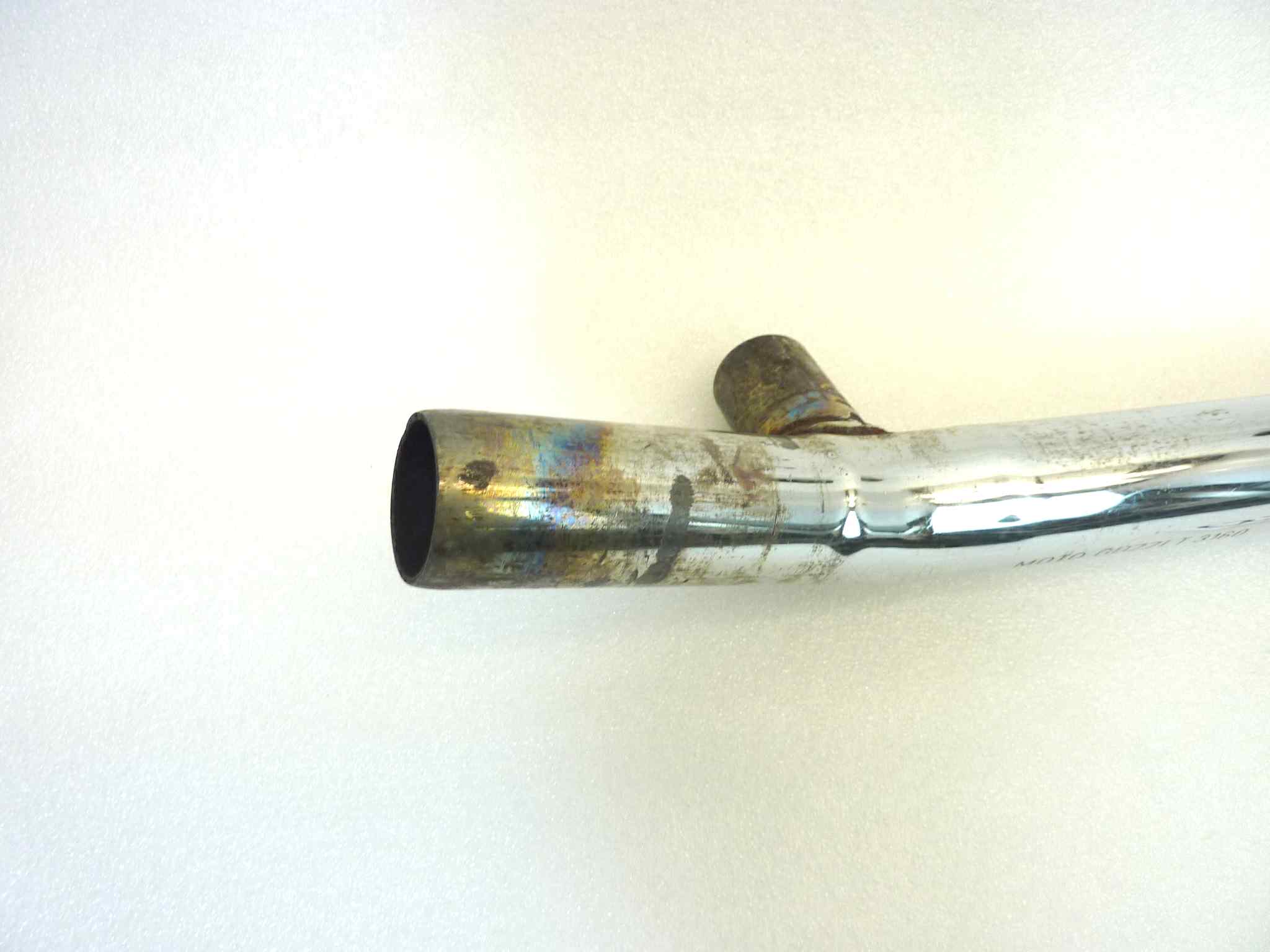 Collettore di scarico Moto Guzzi V35 Custom destro diametro finale 36 mm - immagine 4