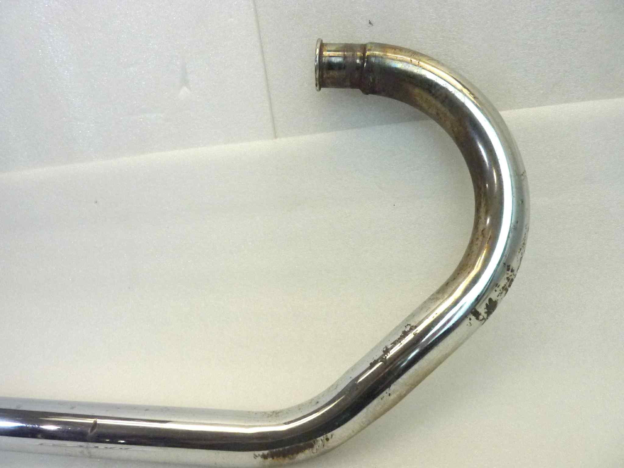 Collettore di scarico Moto Guzzi V35 Custom destro diametro finale 36 mm - immagine 8