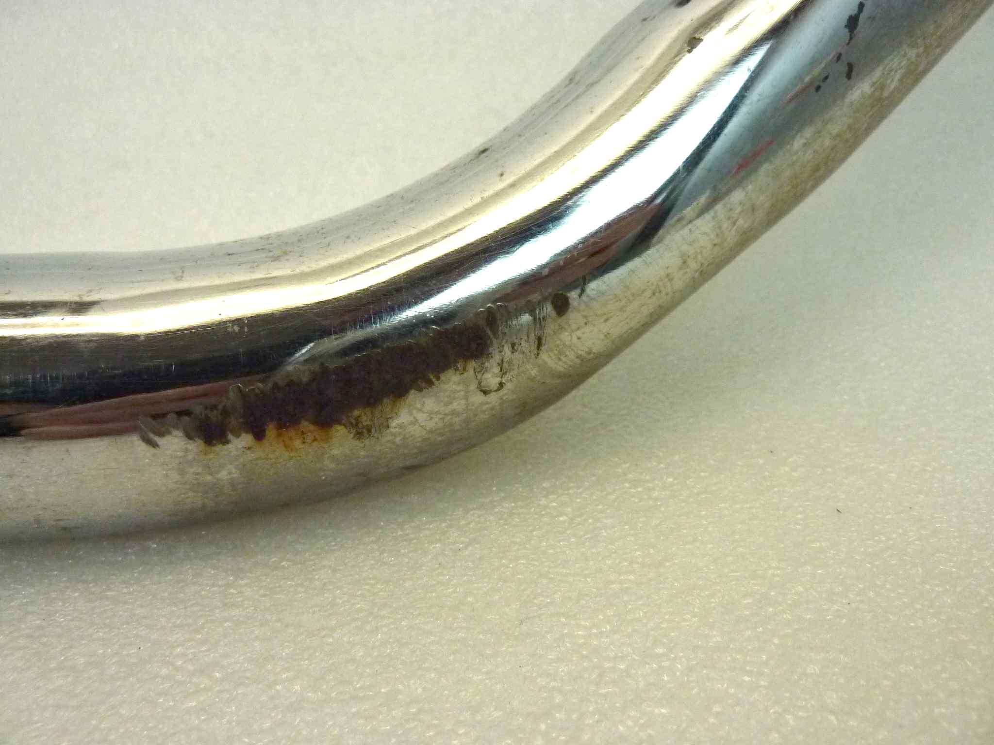 Collettore di scarico Moto Guzzi V35 Custom destro diametro finale 36 mm - immagine 9