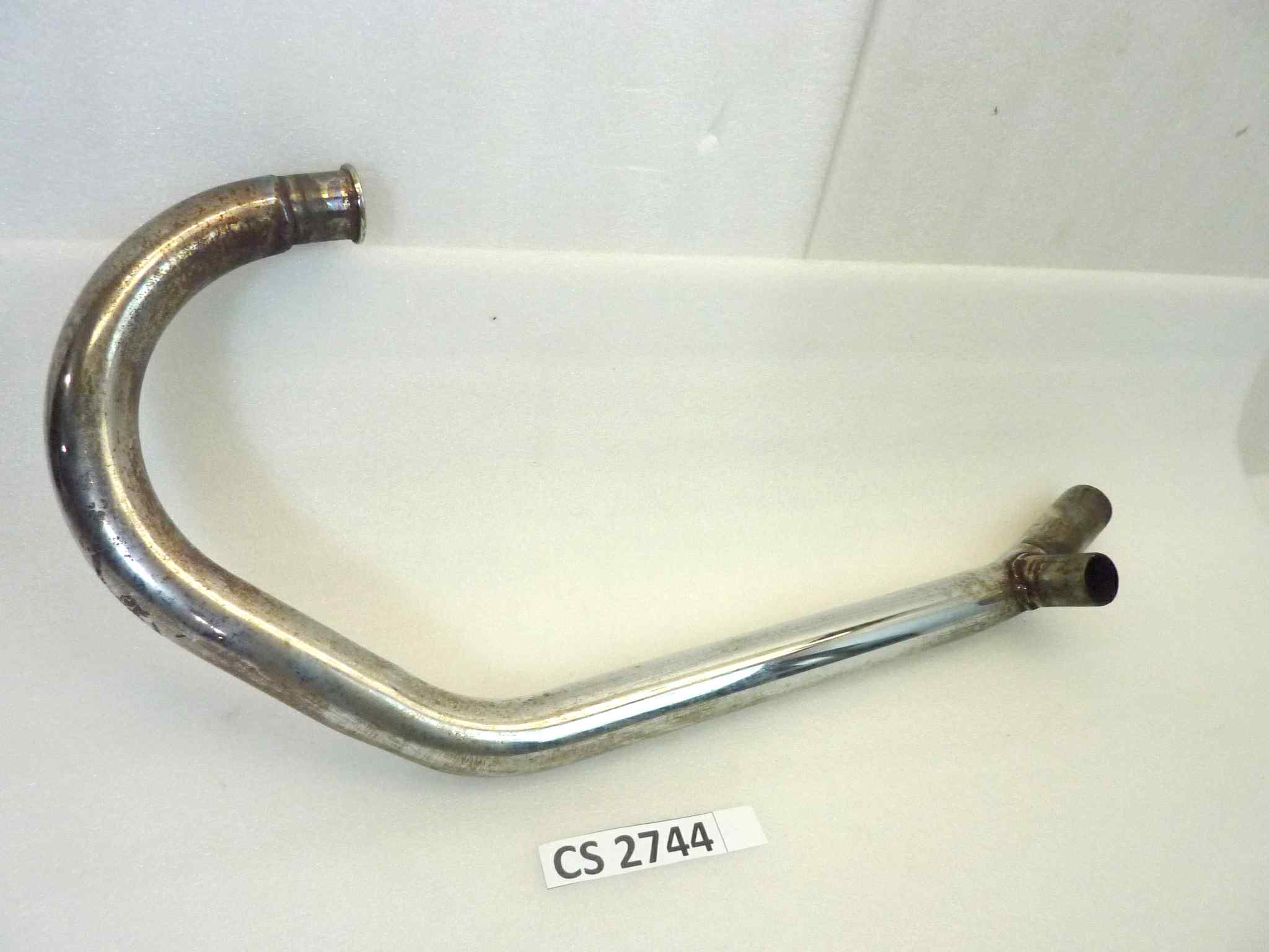 Collettore di scarico Moto Guzzi V35 Custom destro diametro finale 36 mm - immagine 11