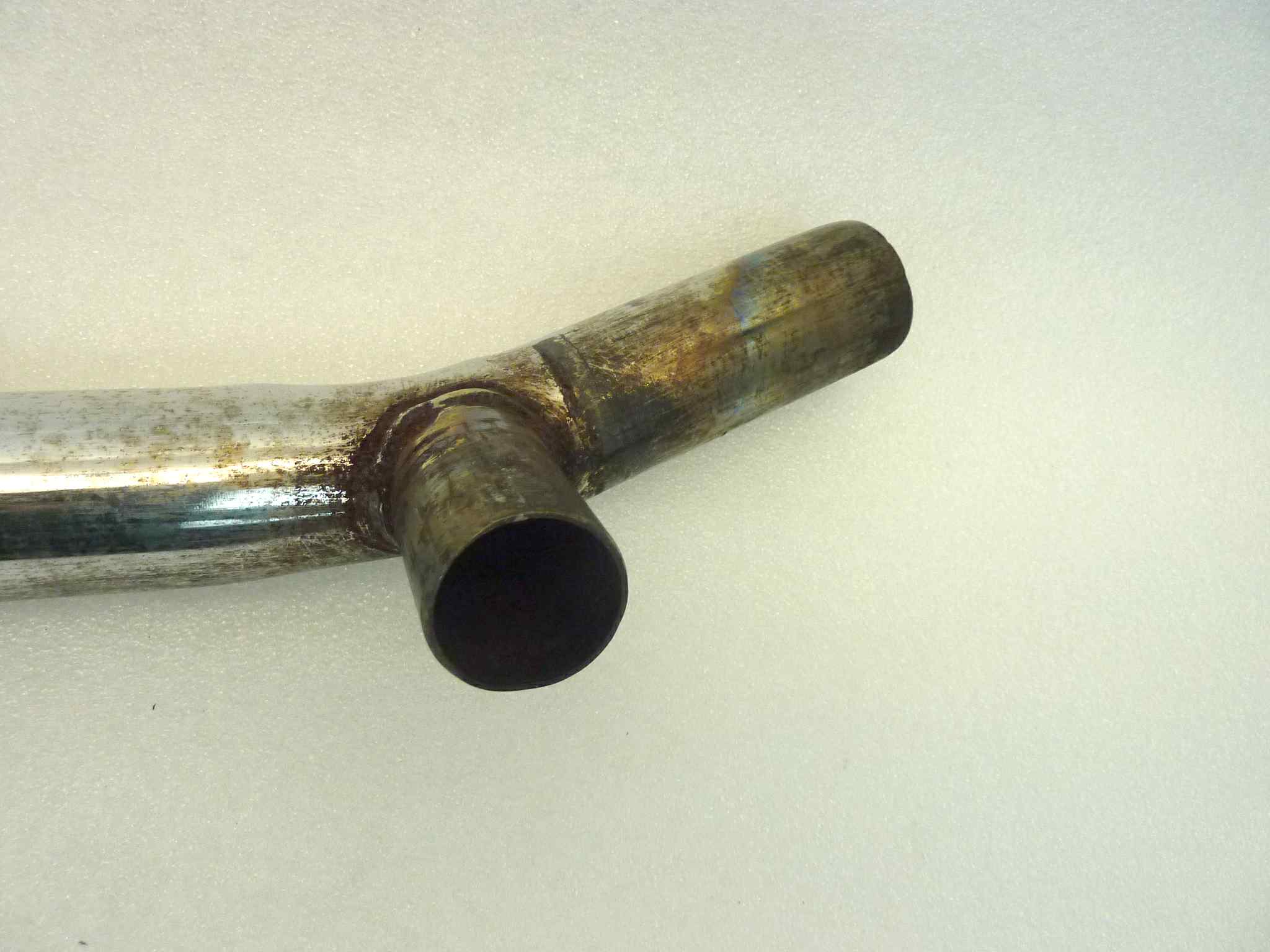 Collettore di scarico Moto Guzzi V35 Custom destro diametro finale 36 mm - immagine 12