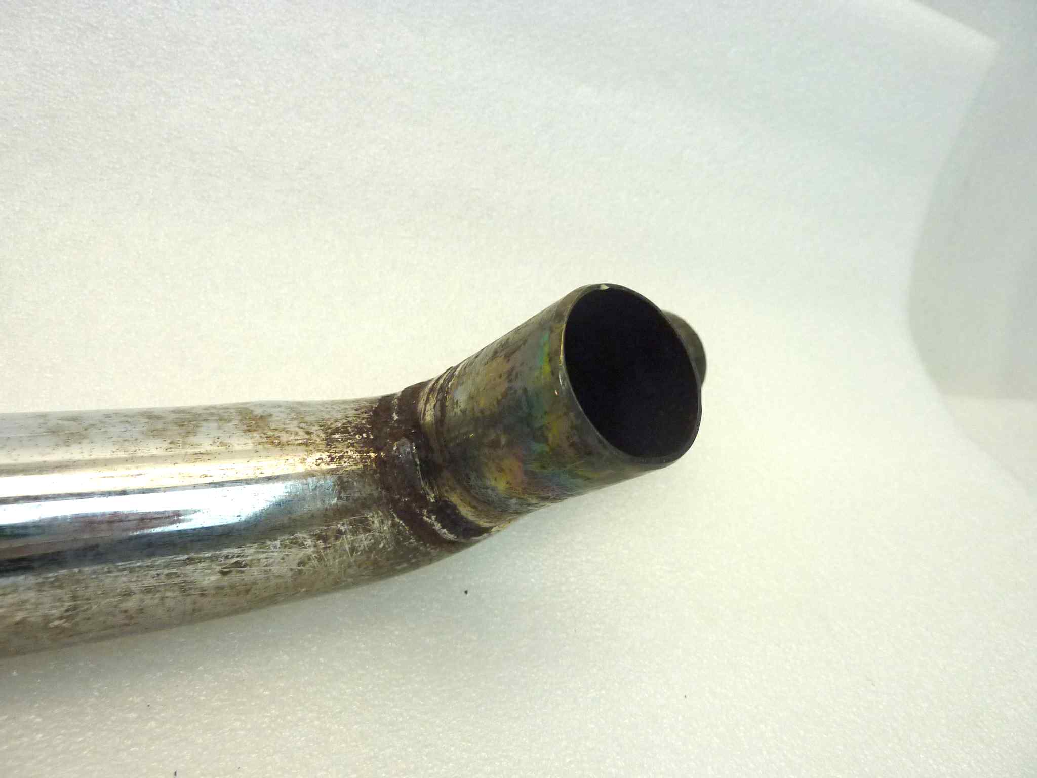 Collettore di scarico Moto Guzzi V35 Custom destro diametro finale 36 mm - immagine 13