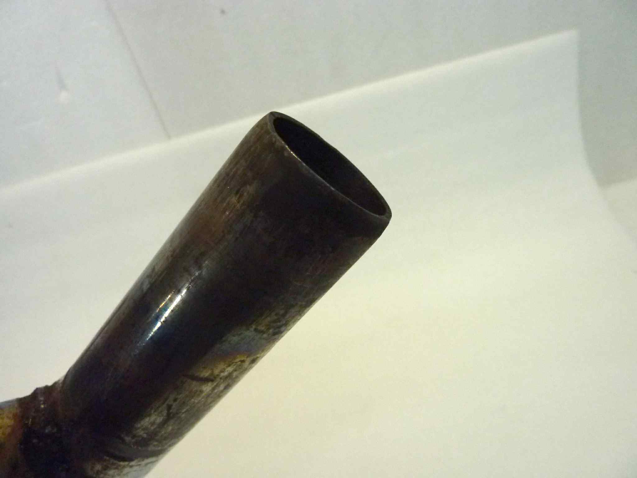 Collettore di scarico Moto Guzzi V35 Custom destro diametro finale 36 mm - immagine 14