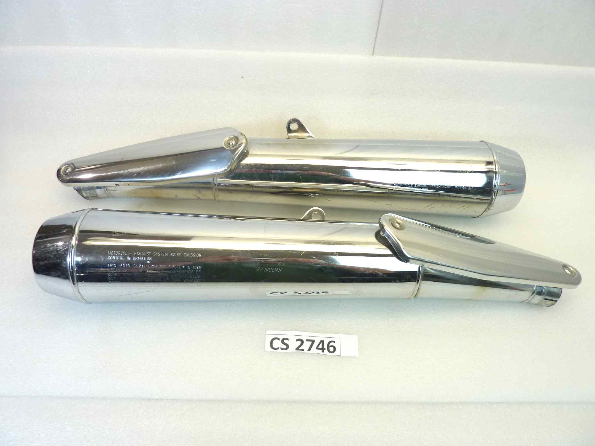 Coppia marmitte Guzzi Nevada 350 750 C1028 ZGU1015 41R 030089 030047 030036 Lafranconi silenziatore scarico terminale muffler