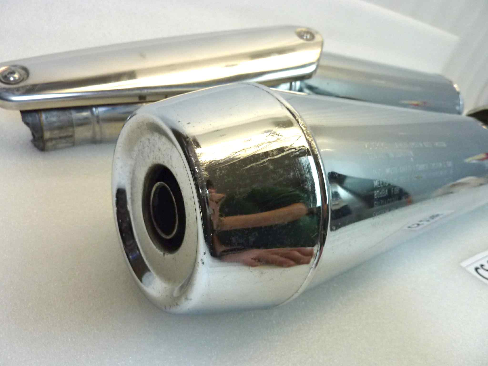Coppia marmitte Guzzi Nevada 350 750 C1028 ZGU1015 41R 030089 030047 030036 Lafranconi silenziatore scarico terminale muffler - immagine 11