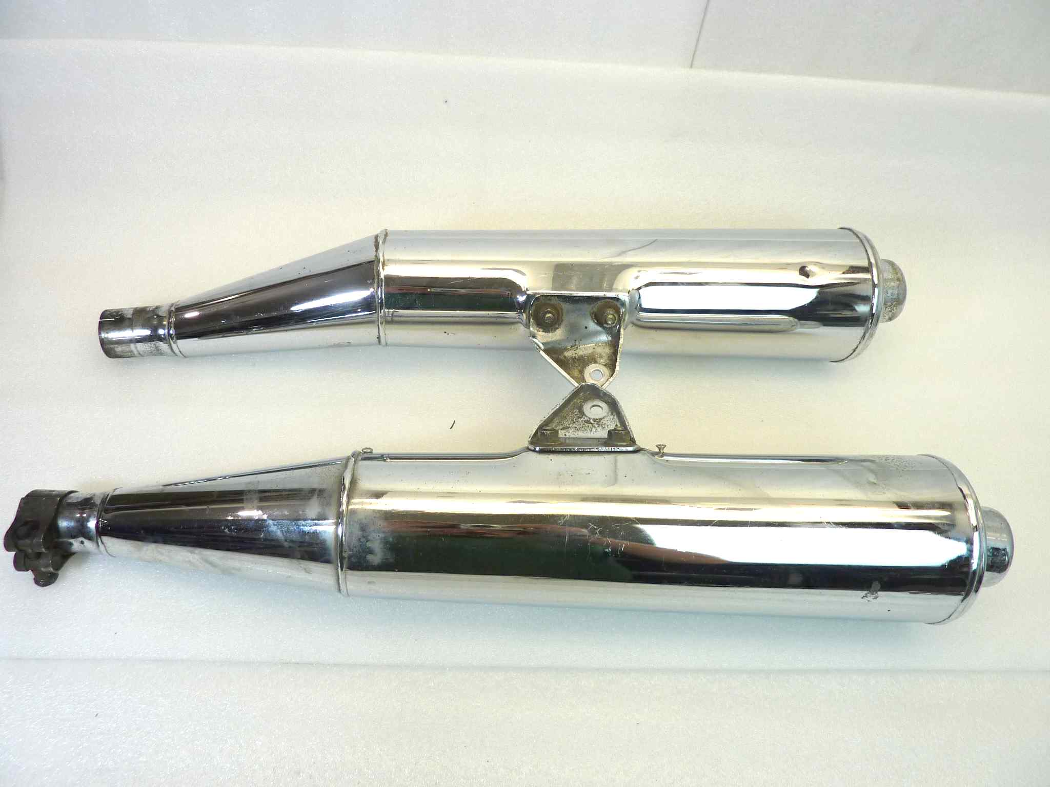 Coppia marmitte Guzzi Nevada 350 750 Lafranconi 21 S3160 B 536235 silenziatore scarico terminale muffler - immagine 10