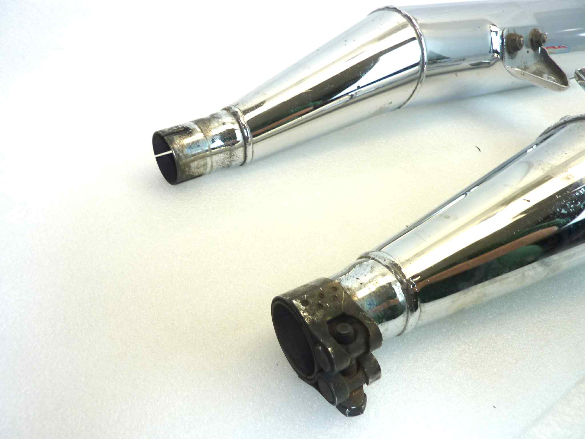 Coppia marmitte Guzzi Nevada 350 750 Lafranconi 21 S3160 B 536235 silenziatore scarico terminale muffler - immagine 11