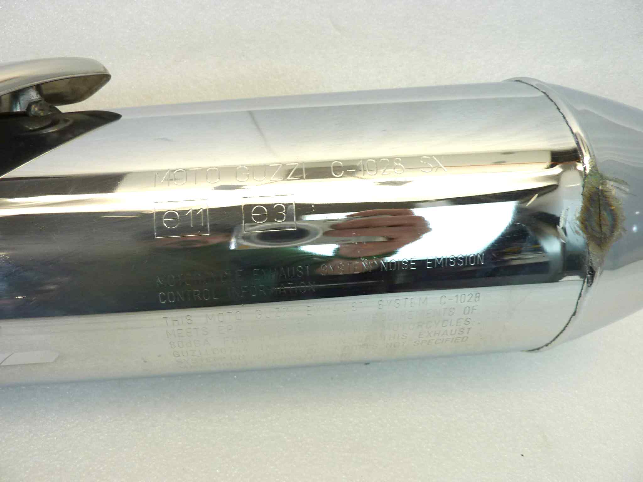 Marmitta Moto Guzzi Breva 750 sinistra C 1028 SX Lafranconi silenziatore scarico terminale muffler - immagine 4
