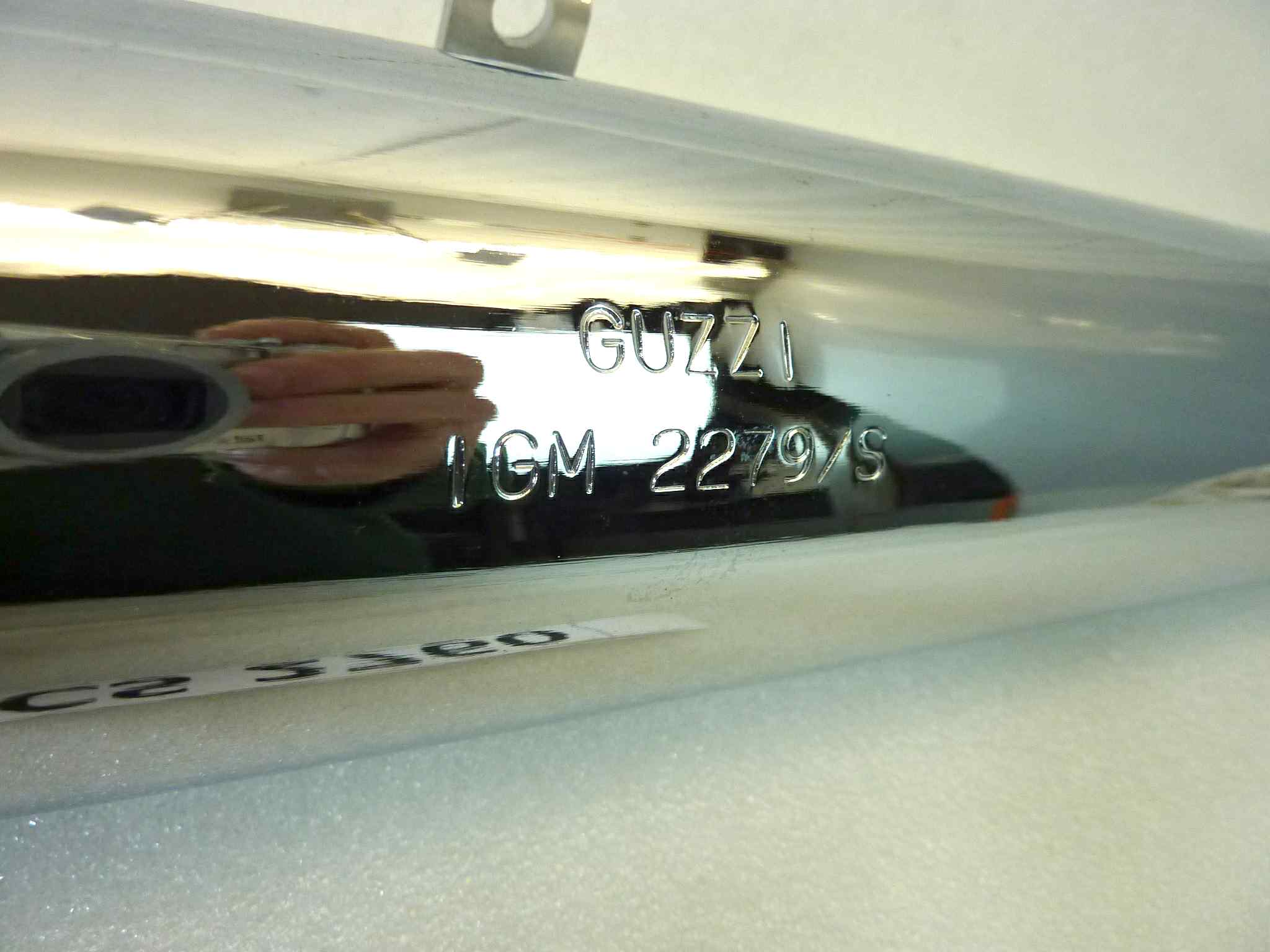 Marmitta Moto Guzzi Stornello 125 silenziatore scarico terminale muffler diametro imbocco 30 mm NUOVO fondo di magazzino, vedi foto LEGGI DESCRIZIONE - immagine 2