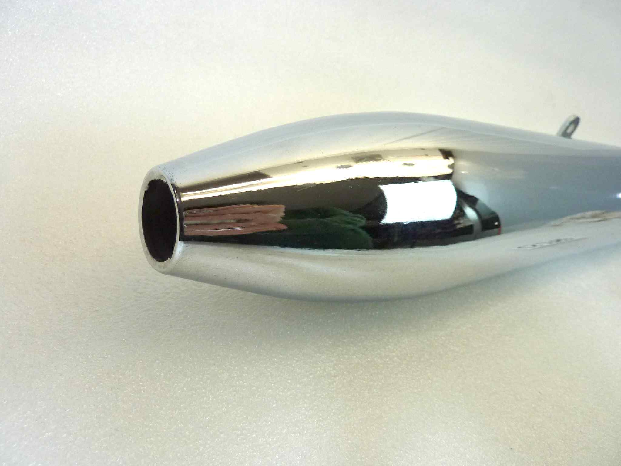 Marmitta Moto Guzzi Stornello 125 silenziatore scarico terminale muffler diametro imbocco 30 mm NUOVO fondo di magazzino, vedi foto LEGGI DESCRIZIONE - immagine 5