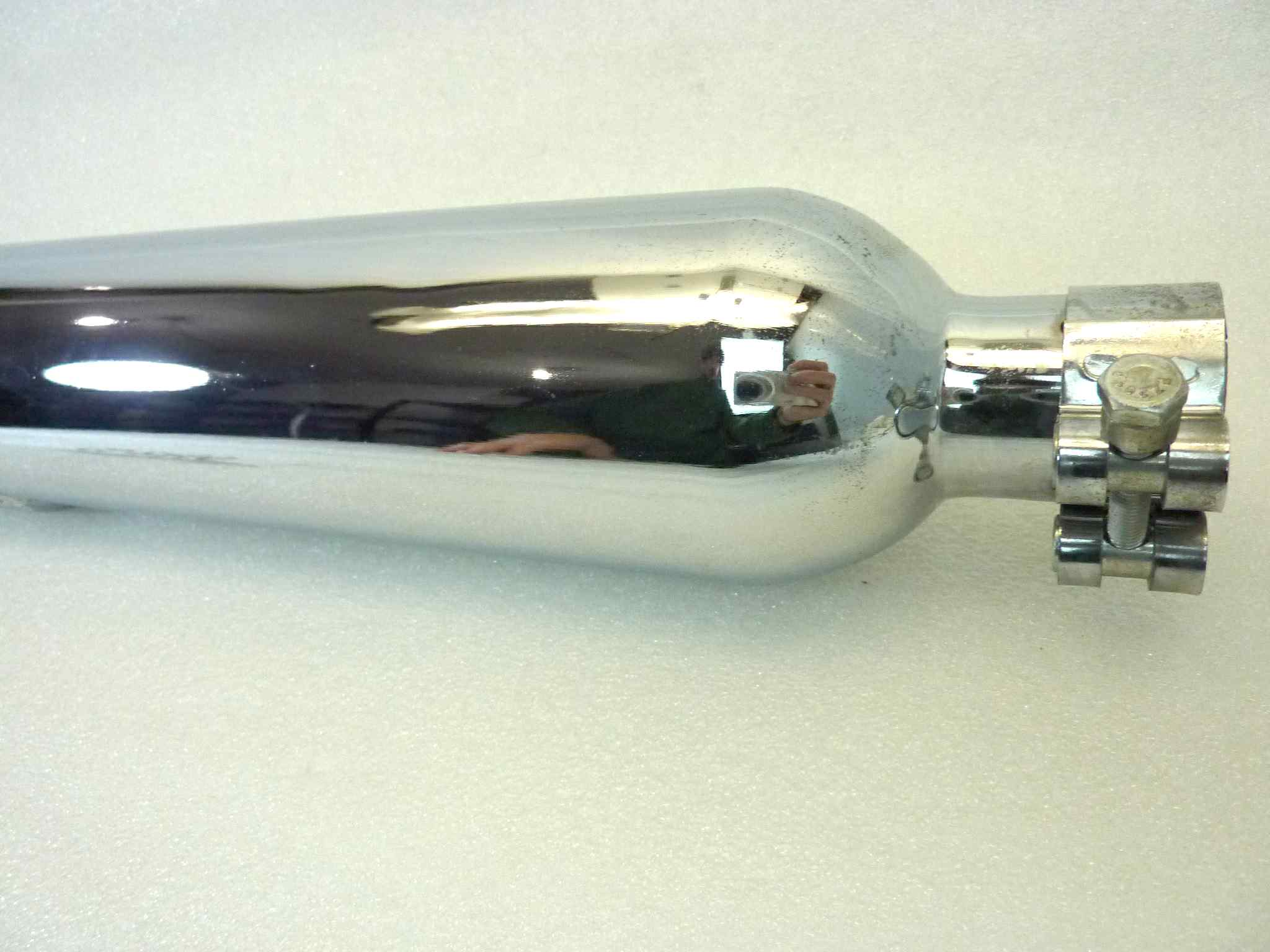 Marmitta Moto Guzzi Stornello 125 silenziatore scarico terminale muffler diametro imbocco 30 mm NUOVO fondo di magazzino, vedi foto LEGGI DESCRIZIONE - immagine 8