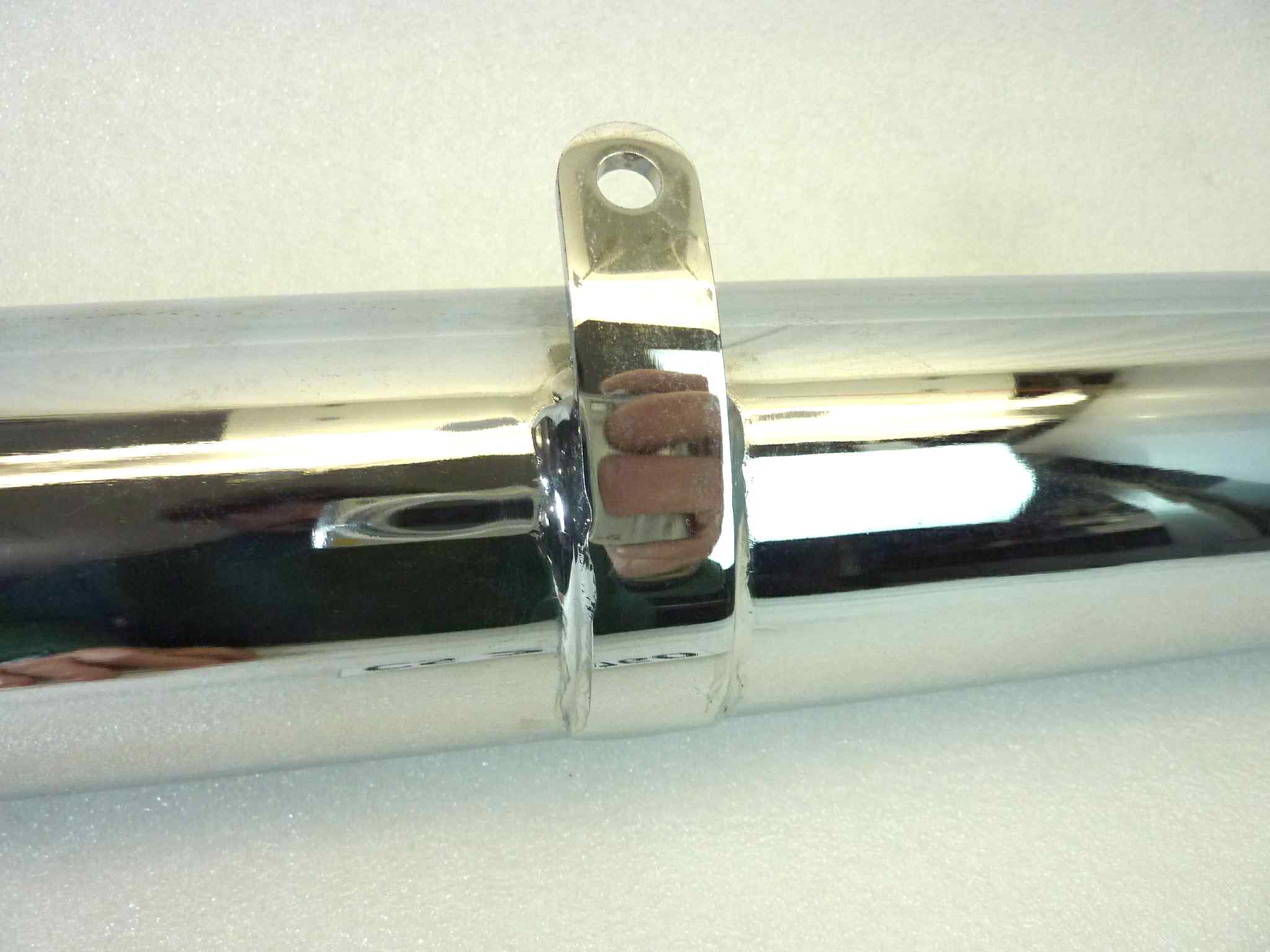 Marmitta Moto Guzzi Stornello 125 silenziatore scarico terminale muffler diametro imbocco 30 mm NUOVO fondo di magazzino, vedi foto LEGGI DESCRIZIONE - immagine 11