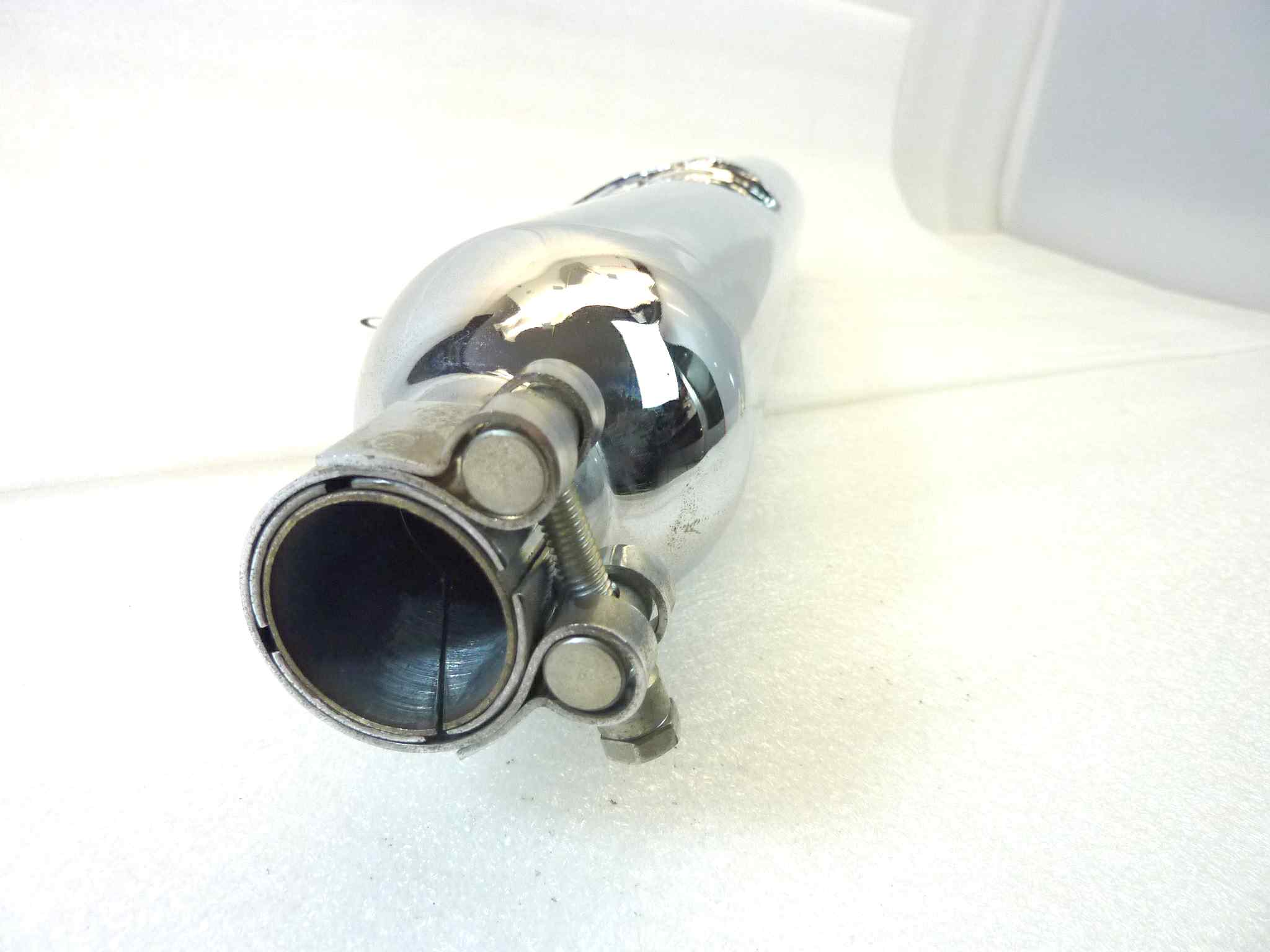 Marmitta Moto Guzzi Stornello 125 silenziatore scarico terminale muffler diametro imbocco 30 mm NUOVO fondo di magazzino, vedi foto LEGGI DESCRIZIONE - immagine 13