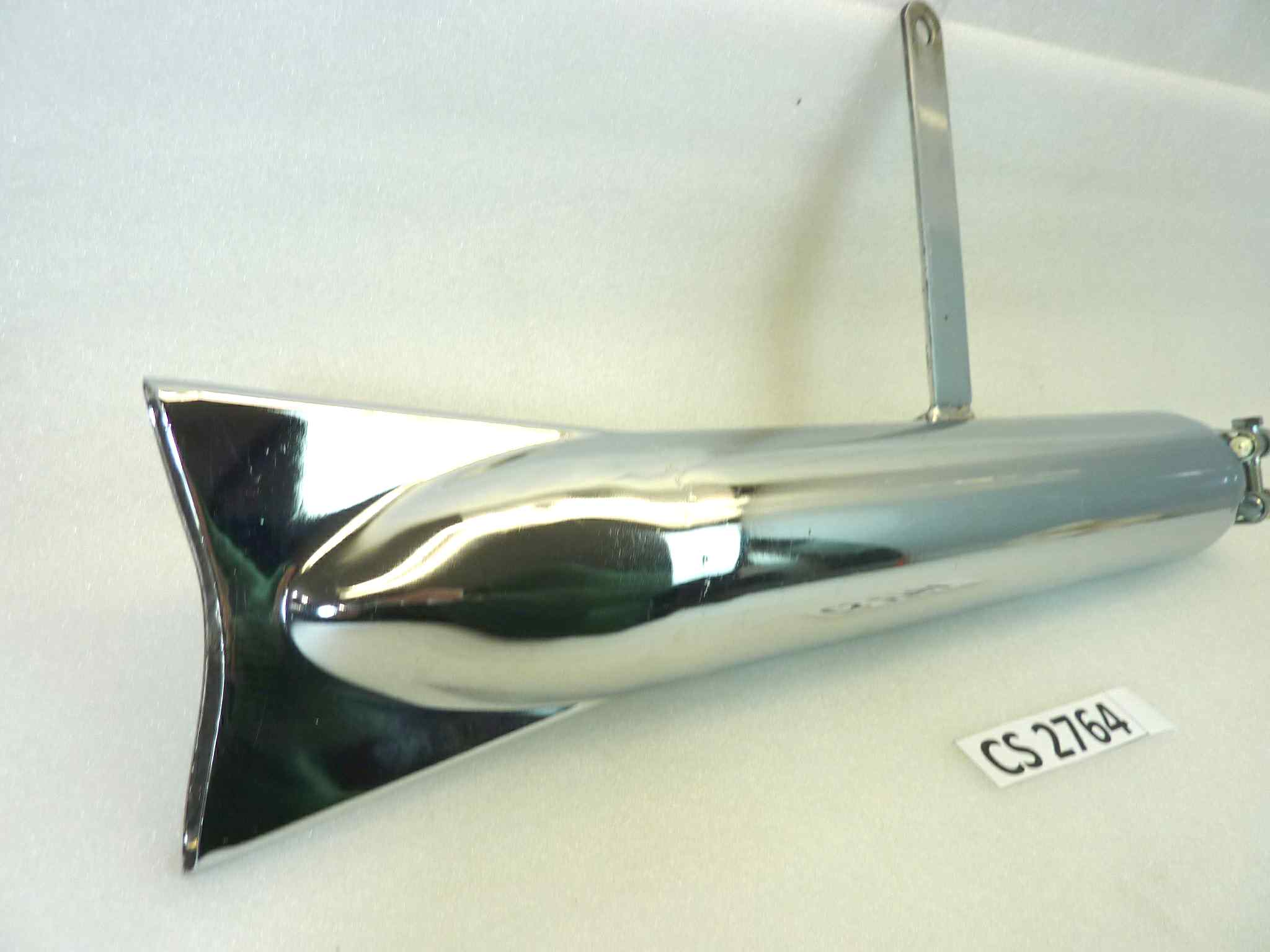 Marmitta Gilera Saturno 500 silenziatore scarico terminale muffler NUOVO fondo di magazzino, vedi foto LEGGI DESCRIZIONE - immagine 2