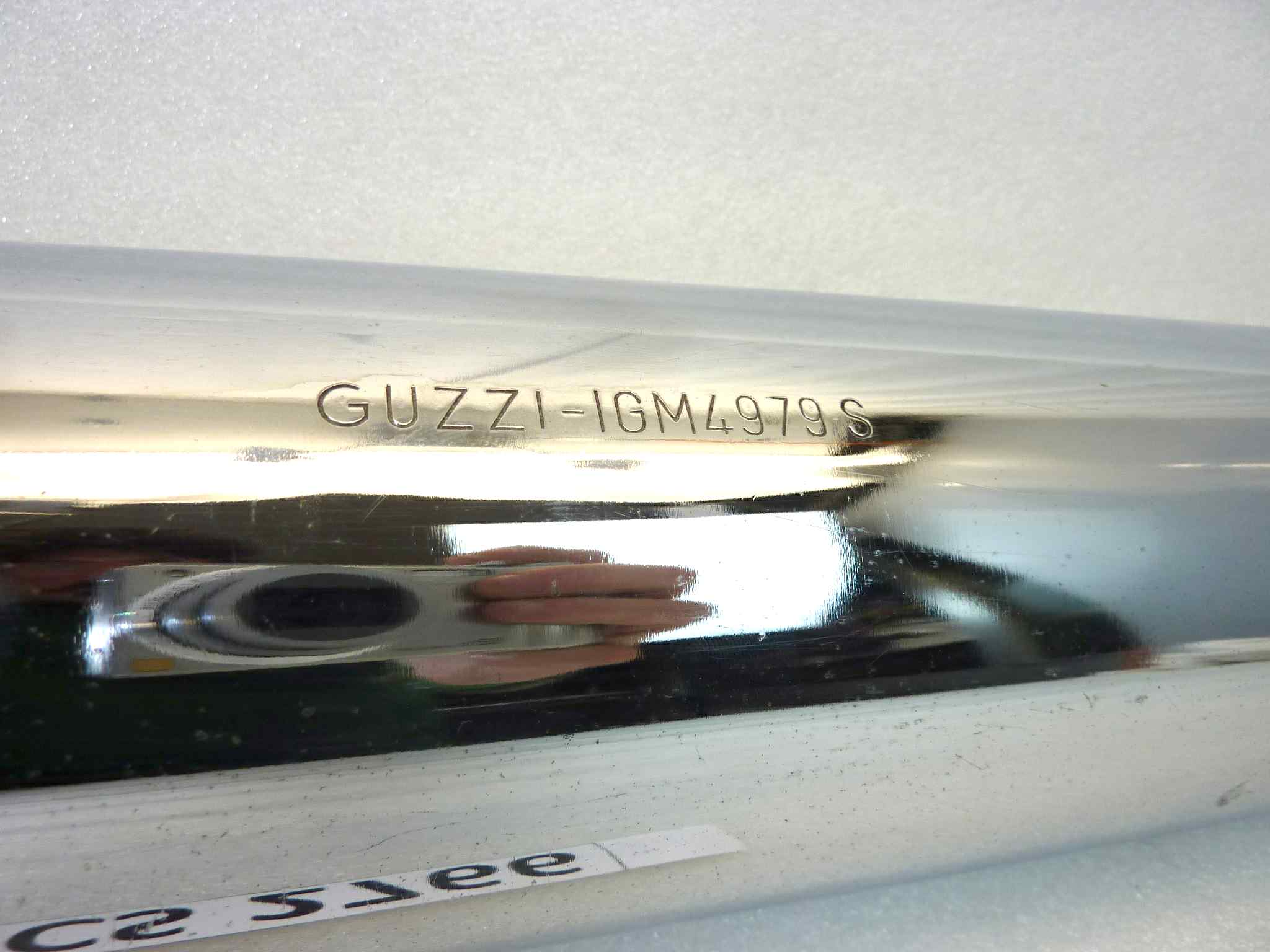 Marmitta Moto Guzzi V7 Special destra silenziatore scarico terminale muffler - immagine 3