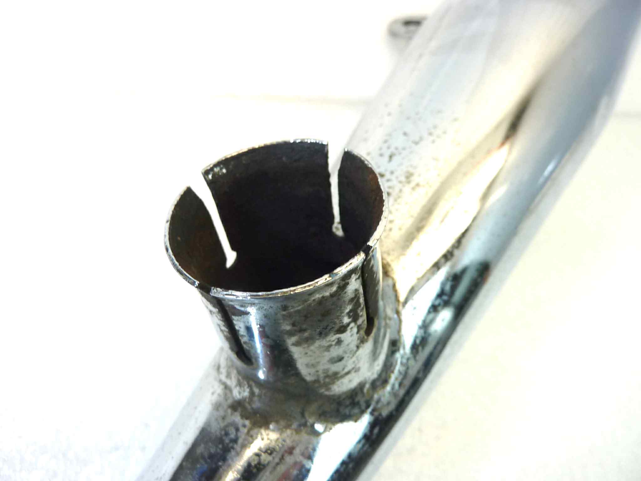 Marmitta Moto Guzzi V7 Special destra silenziatore scarico terminale muffler - immagine 12