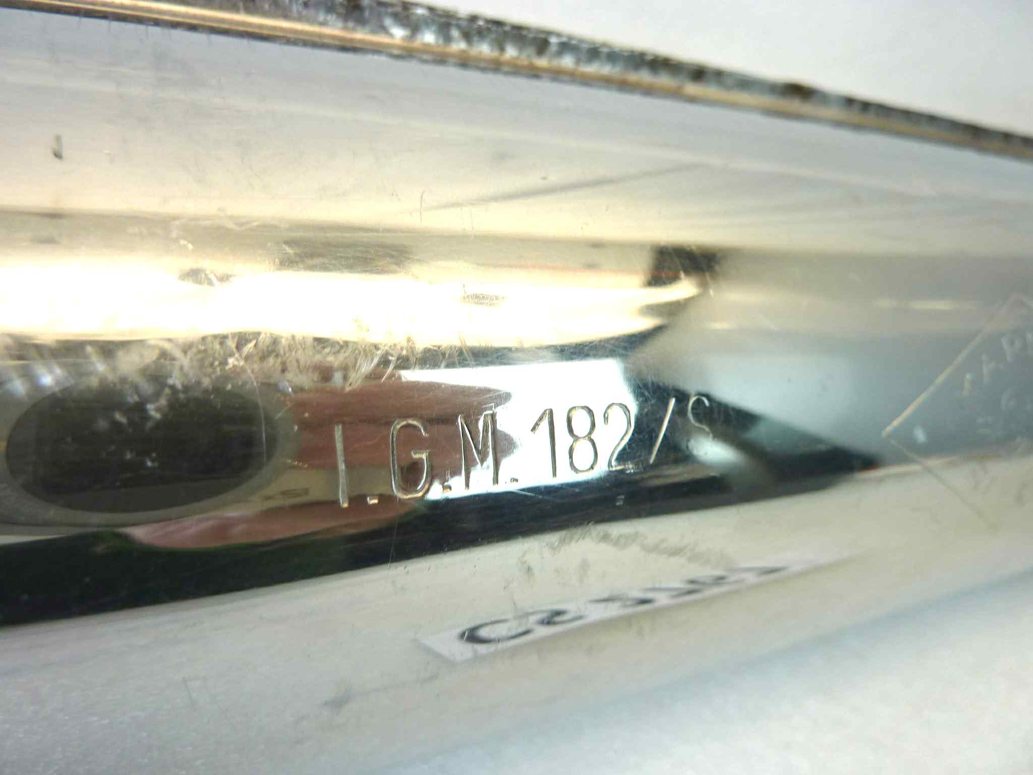 Coppia marmitte SW Rivoli benelli Guzzi Morini gilera moto epoca IGM 182S silenziatore scarico terminale muffler diametro imobcco 35 mm - lunghezza tot 6890 mm - distanza imbocco/staffa 29-33 mm - immagine 3