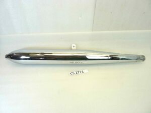 Marmitta moto epoca Guzzi Benelli Morini gilera silenziatore scarico terminale muffler diametro imbocco 36 mm - lunghezza tot 820 mm - distanza imbocco/staffa 430 mm
