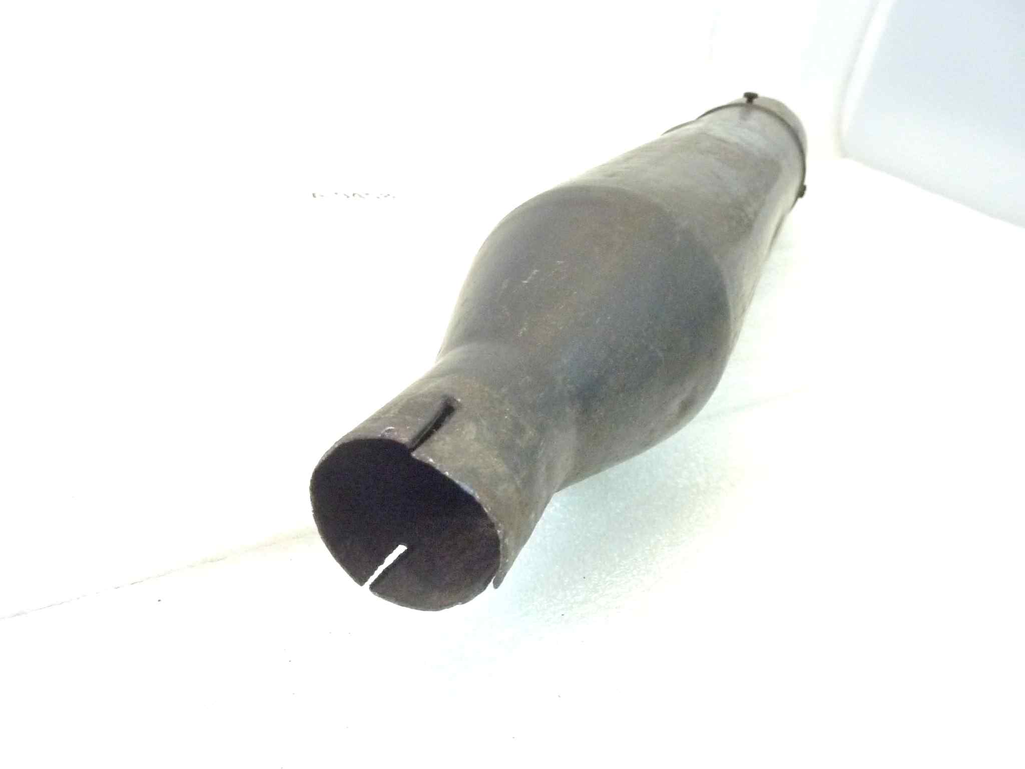 Marmitta Moto Guzzi app GM 297/59 S brevetto 195 TZ silenziatore scarico terminale muffler diametro imbocco 36 mm - lunghezza tot 670 mm - distanza imbocco/staffa 355 mm - immagine 10