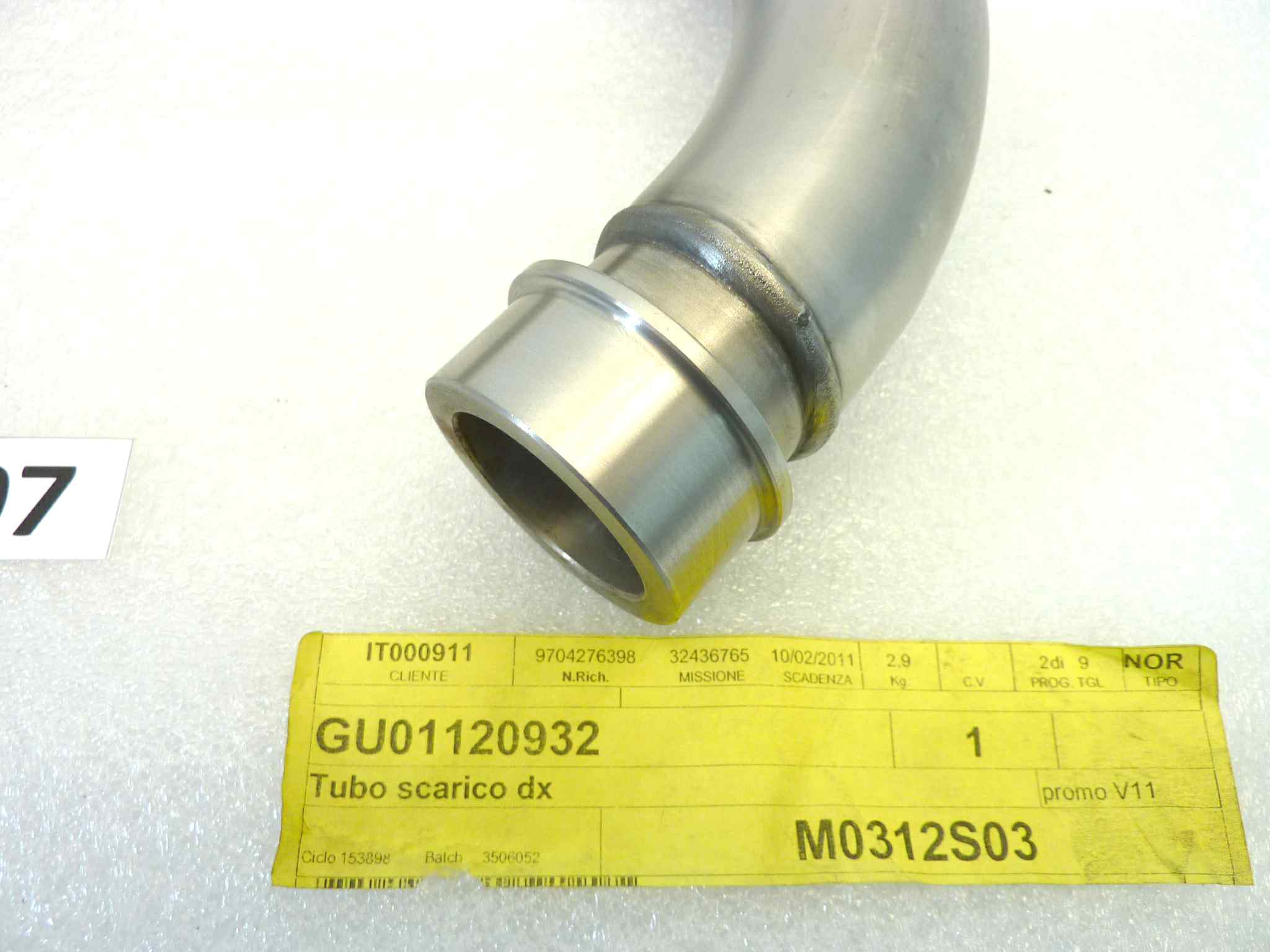 Collettore scarico destro Guzzi V11 Sport 1999 - 2001 V11 Le Mans Naked Scura 2001 - 2002 cod GU01120932 TO130D NUOVO fondo di magazzino, vedi foto, LEGGI DESCRIZIONE - immagine 10