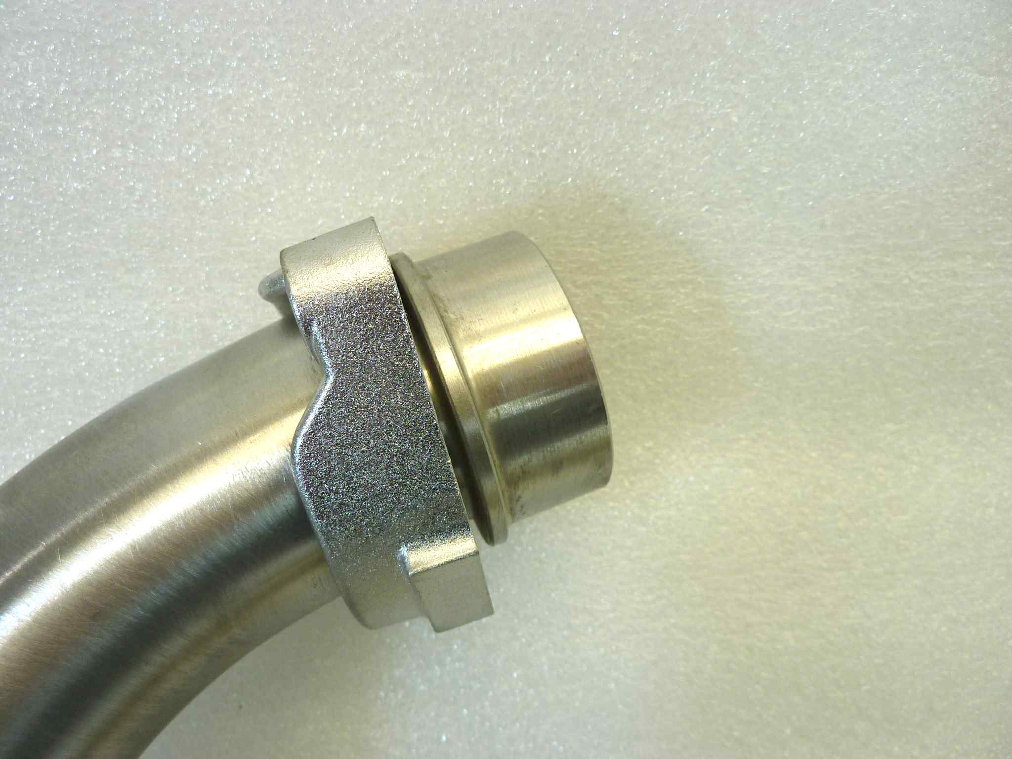 Collettore scarico destro Guzzi V11 1100 Cafè Ballabio 2003 - 2005 Le Mans 2002 cod GU01120990 TO190D NUOVO fondo di magazzino, vedi foto, LEGGI DESCRIZIONE - immagine 3