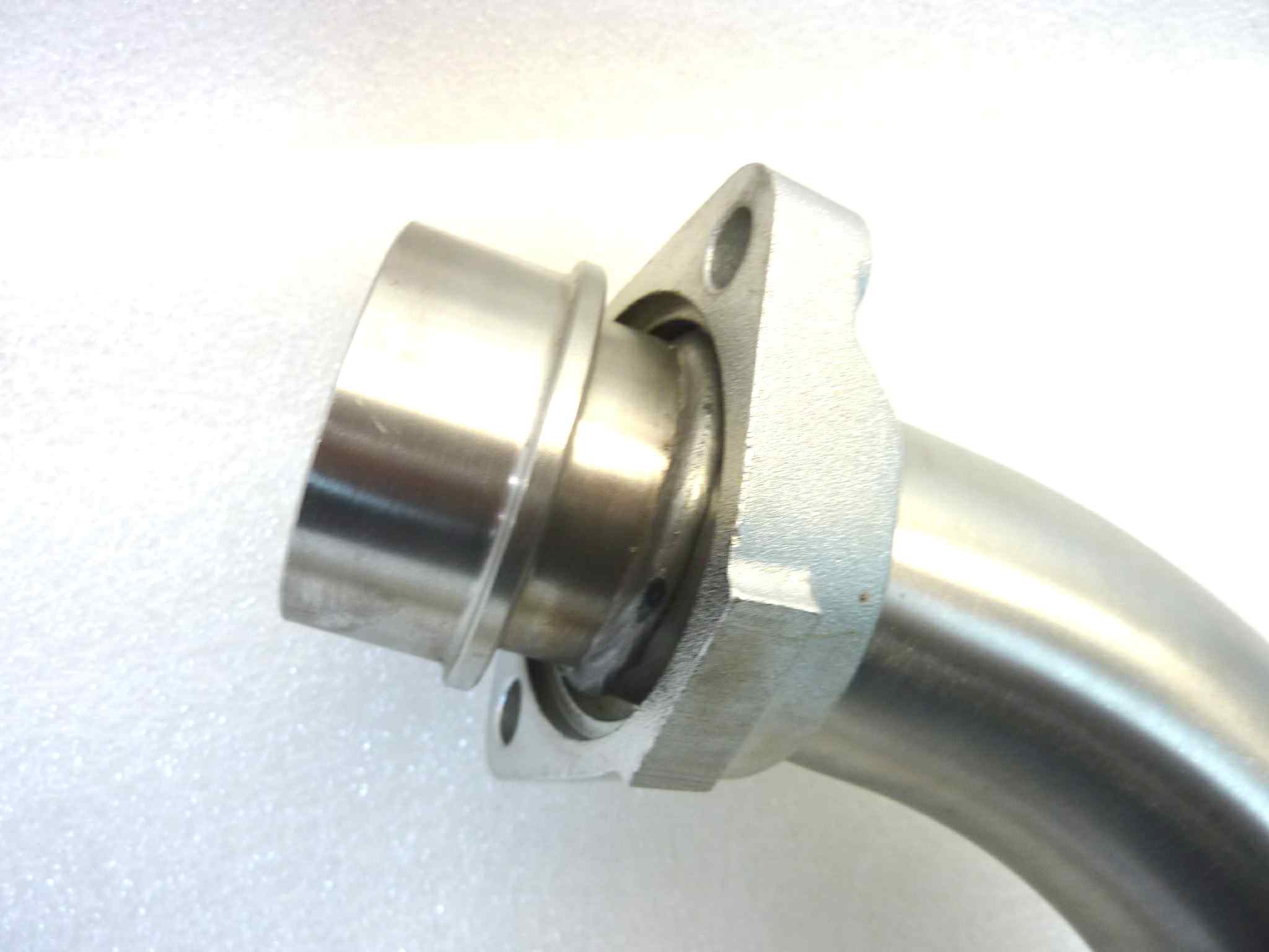 Collettore scarico sinistro Guzzi V11 1100 Cafè Ballabio 2003 - 2005 Le Mans 2002 cod GU01120991 TO190S NUOVO fondo di magazzino, vedi foto, LEGGI DESCRIZIONE - immagine 3