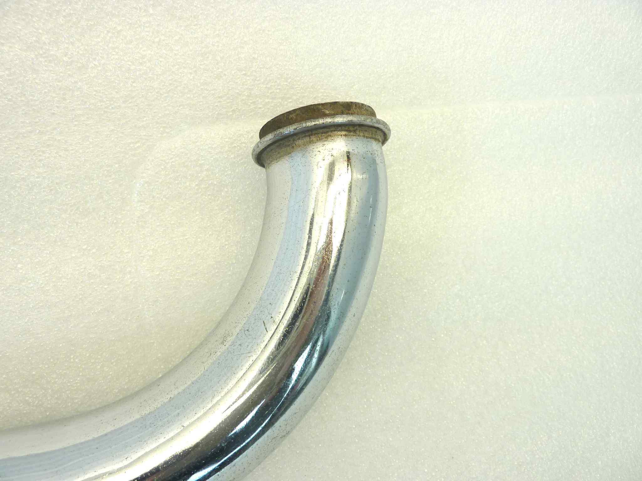 Collettore scarico Guzzi Falcone GTV GTW 500 lunghezza totale 48 cm lunghezza sul dritto spezza ultimi 9 cm diametro 45 mm NUOVO fondo di magazzino, vedi foto, LEGGI DESCRIZIONE - immagine 3