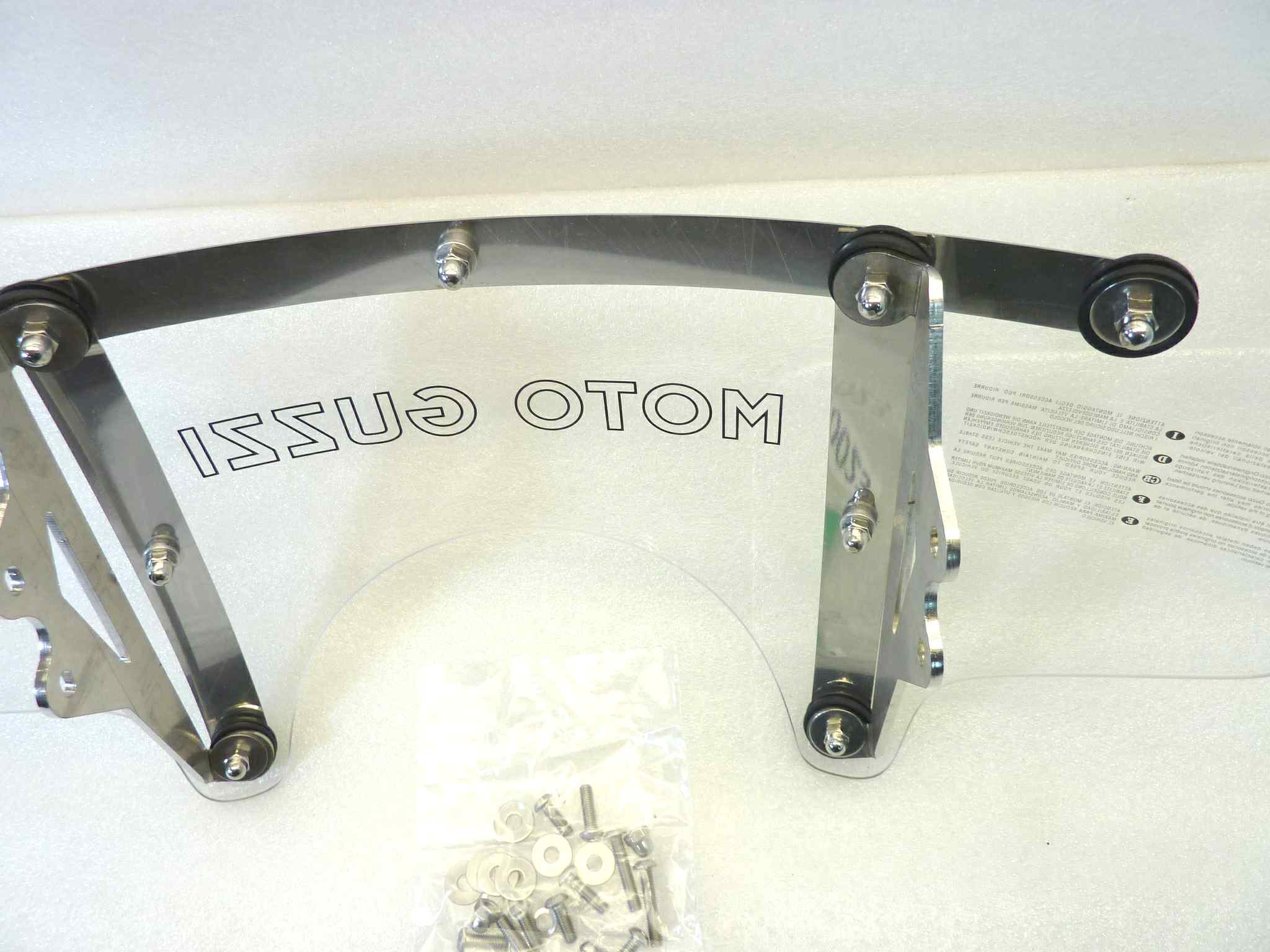 Plexiglass parabrezza Guzzi California Aquila Nera minuteria come da foto cupolino con difetti NUOVO fondo di magazzino, vedi foto, LEGGI DESCRIZIONE - immagine 7