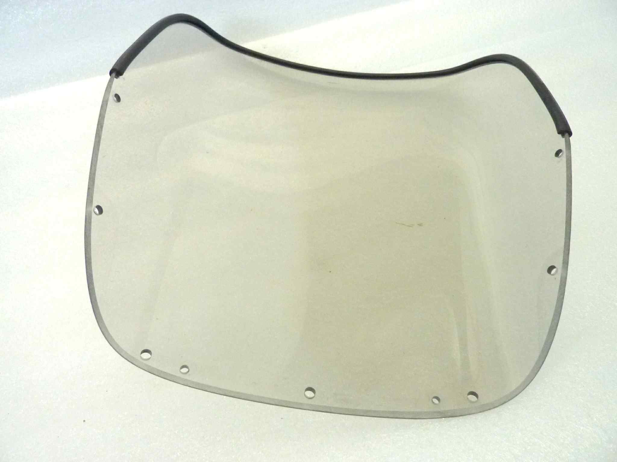 Plexiglass parabrezza Guzzi 850 T5 non certo lunghezza tot 355 mm larghezza max 325 mm larghezza frontale 210 mm cupolino - immagine 9