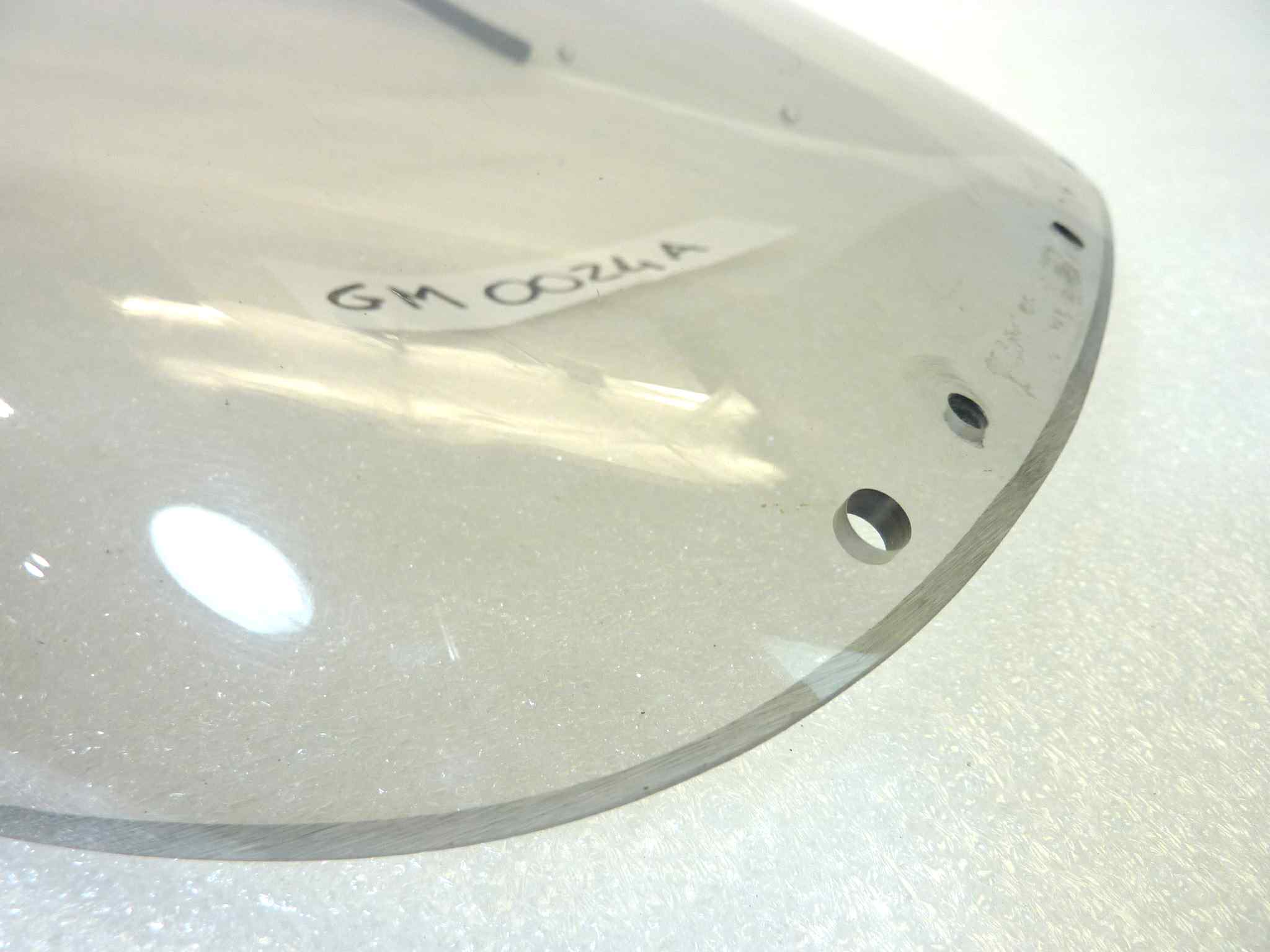 Plexiglass parabrezza Guzzi 850 T5 non certo lunghezza tot 355 mm larghezza max 325 mm larghezza frontale 210 mm cupolino - immagine 13