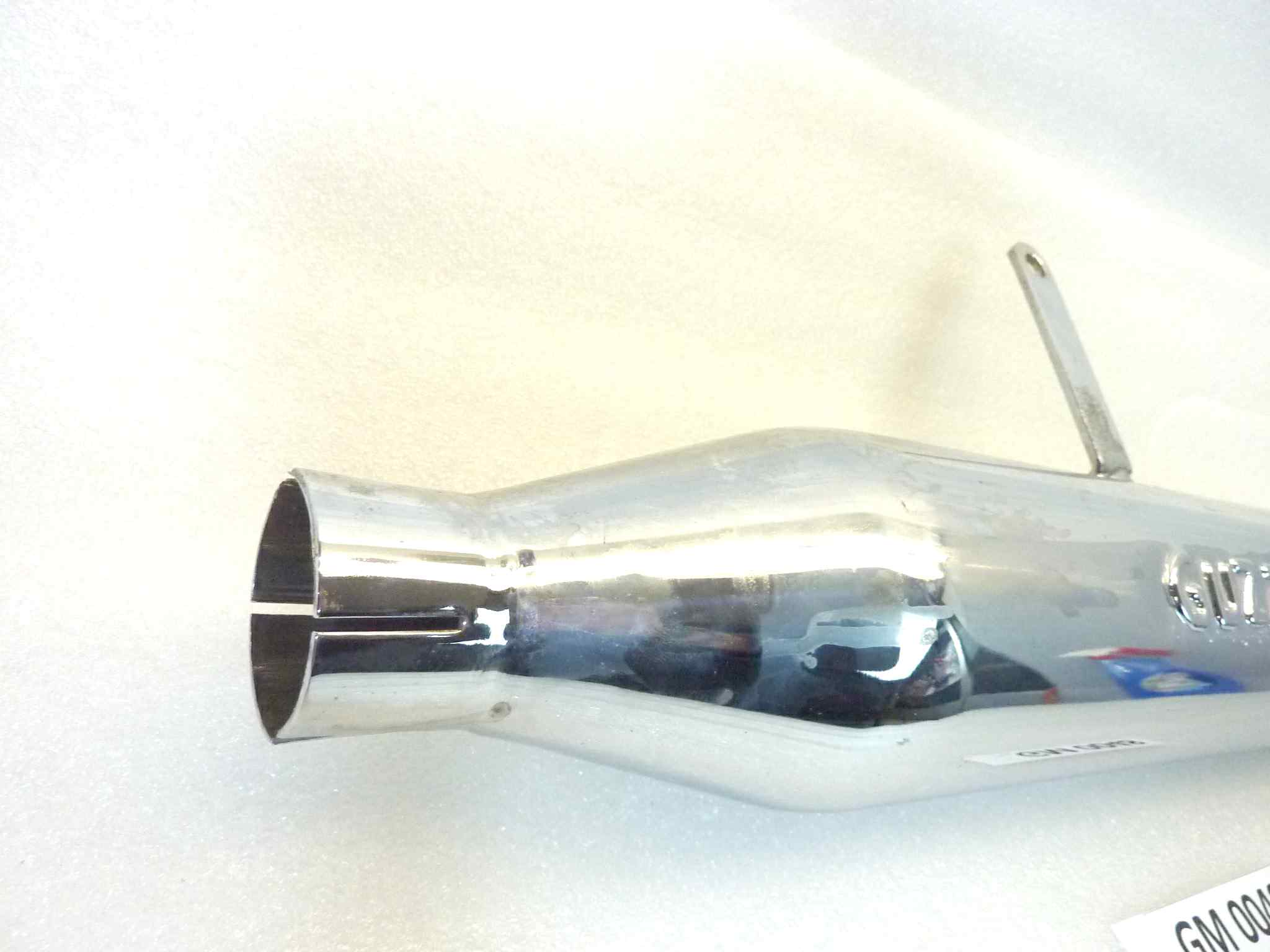 Marmitta terminale Guzzi Epoca silenziatore sinistra diam imbocco 40 mm - lunghezza tot 635 mm - distanza imbocco/staffa 270 mm - altezza staffa 100 mm NUOVO fondo di magazzino, vedi foto, LEGGI DESCRIZIONE - immagine 3