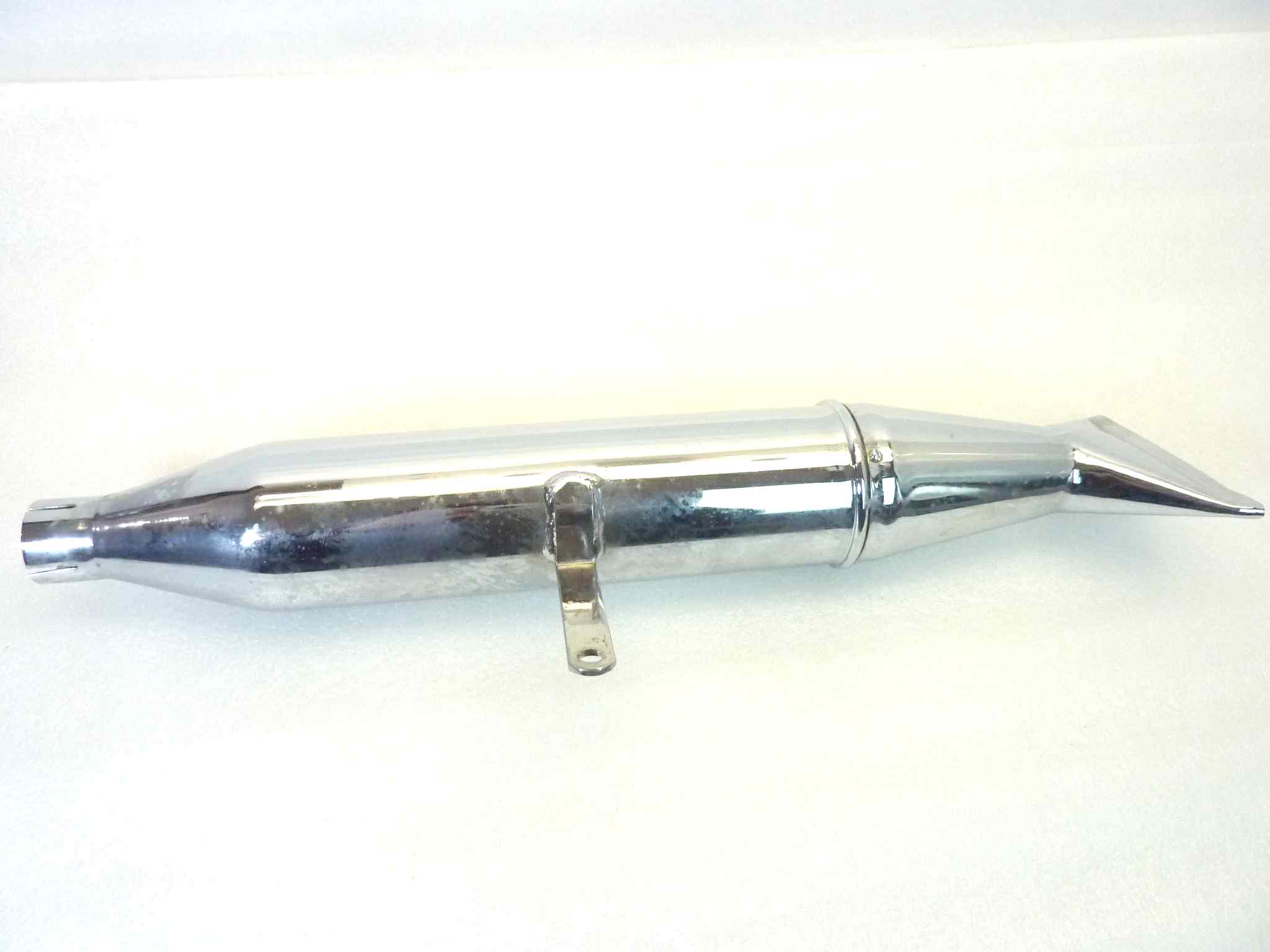 Marmitta terminale Guzzi Epoca silenziatore sinistra diam imbocco 40 mm - lunghezza tot 635 mm - distanza imbocco/staffa 270 mm - altezza staffa 100 mm NUOVO fondo di magazzino, vedi foto, LEGGI DESCRIZIONE - immagine 6