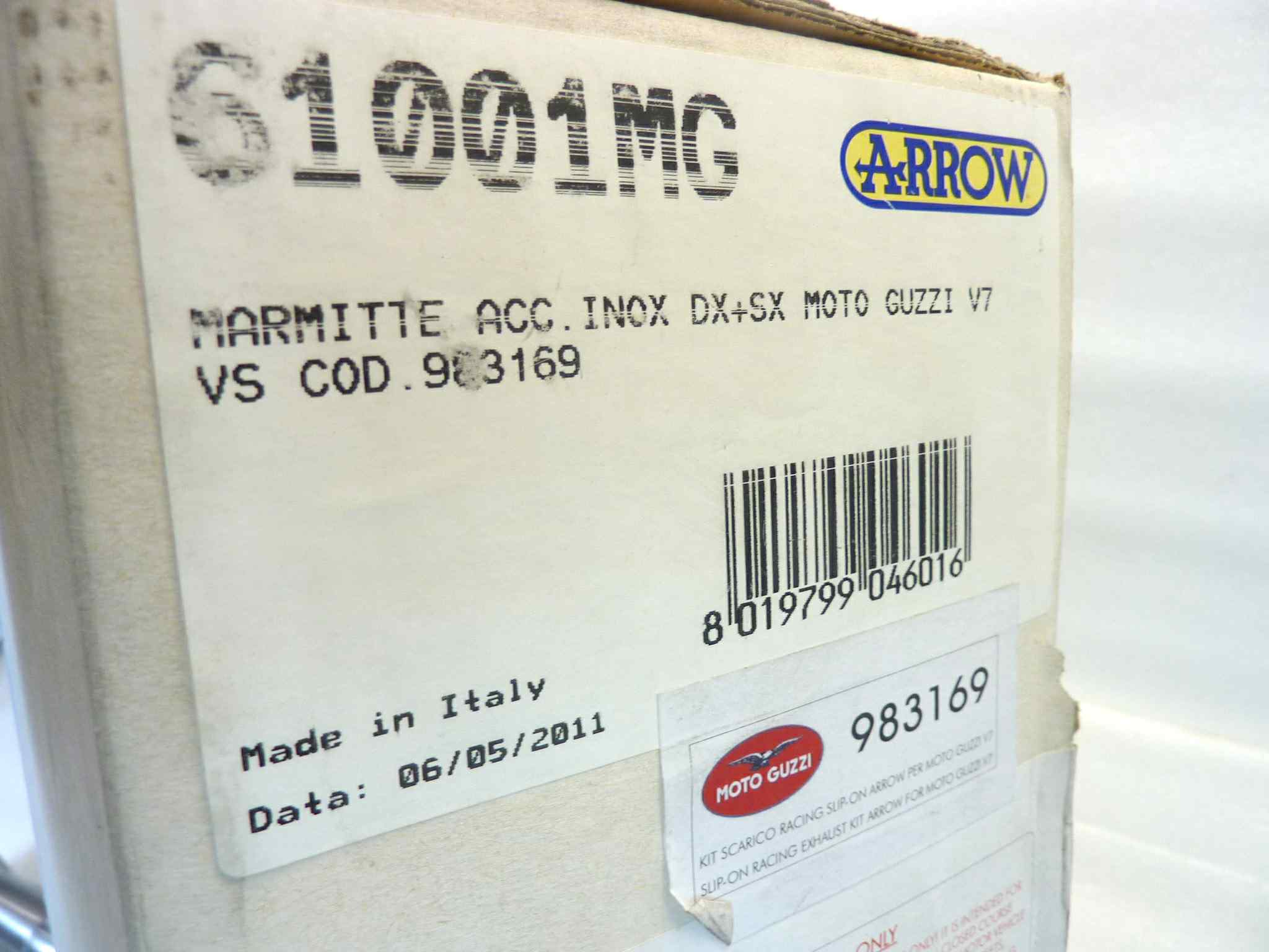 Coppia marmitte Arrow Guzzi V7 Cafè Classic 2009 - 2012 Racer 2010 - 2014 Special Stone 2013 - 2014 Cafè 2009 - 2012 V7 2 Racer Special Stone 2015 - 2016 cod 983169 silenziatori non omologatI NUOVO fondo di magazzino, vedi foto, LEGGI DESCRIZIONE - immagine 6