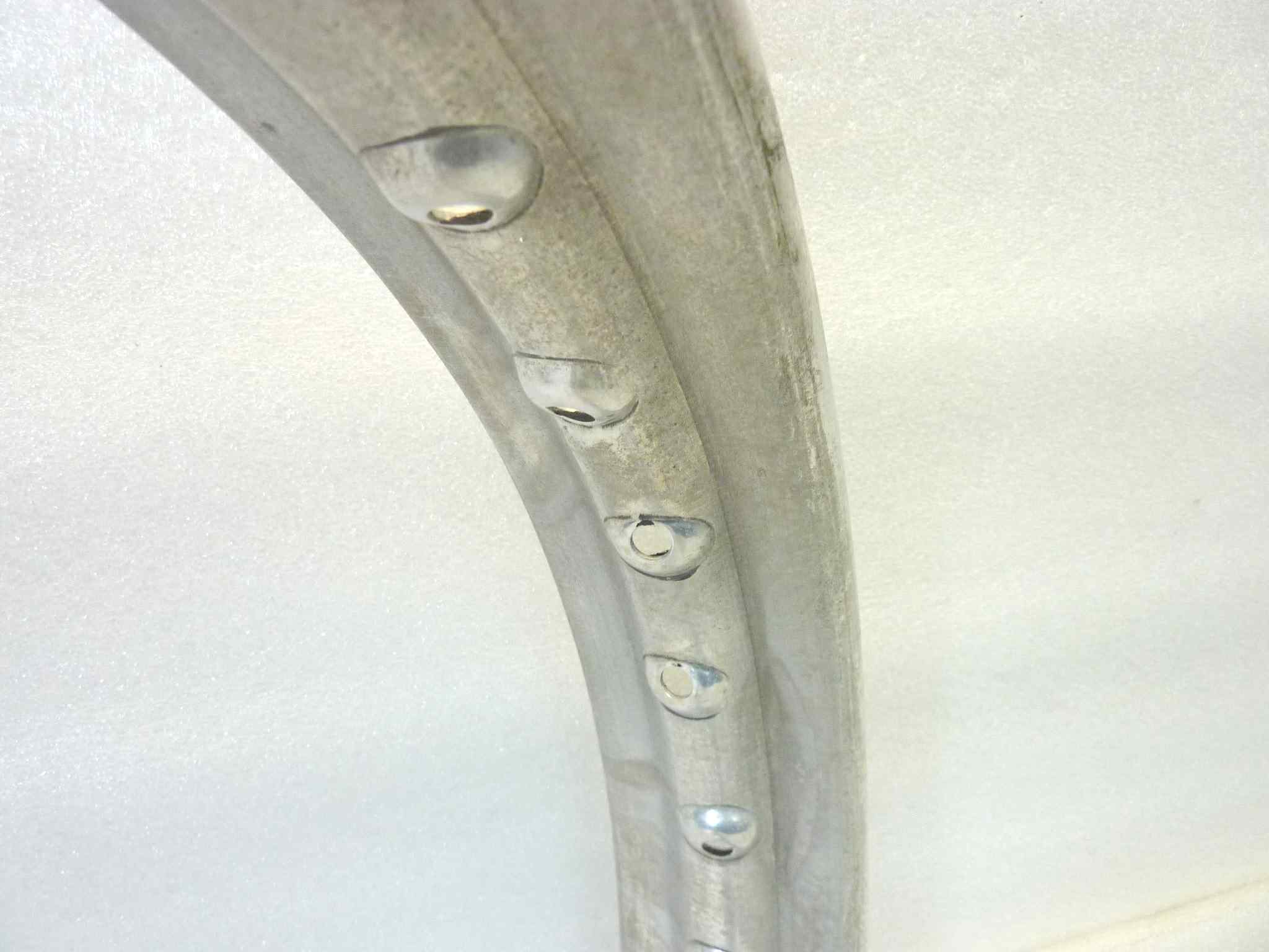 Cerchio ruota Guzzi Galletto alluminio Borrani 17 x 2 1/4 ottimo senza crepe - immagine 8