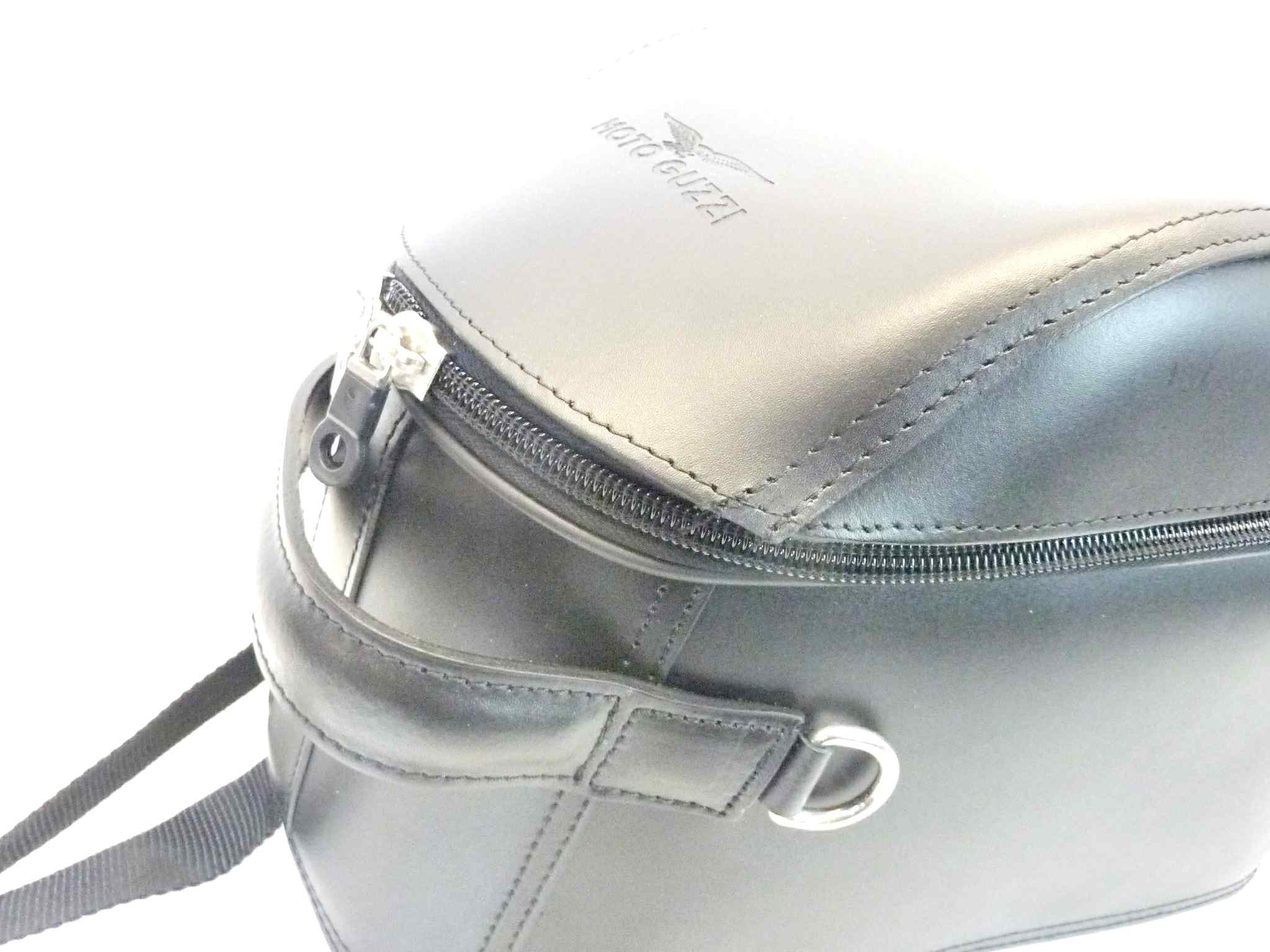 Borsa serbatoio Guzzi California Eldorado 1400 pelle nera cod 2S000521 2S000524 NUOVO fondo di magazzino, vedi foto, LEGGI DESCRIZIONE - immagine 6