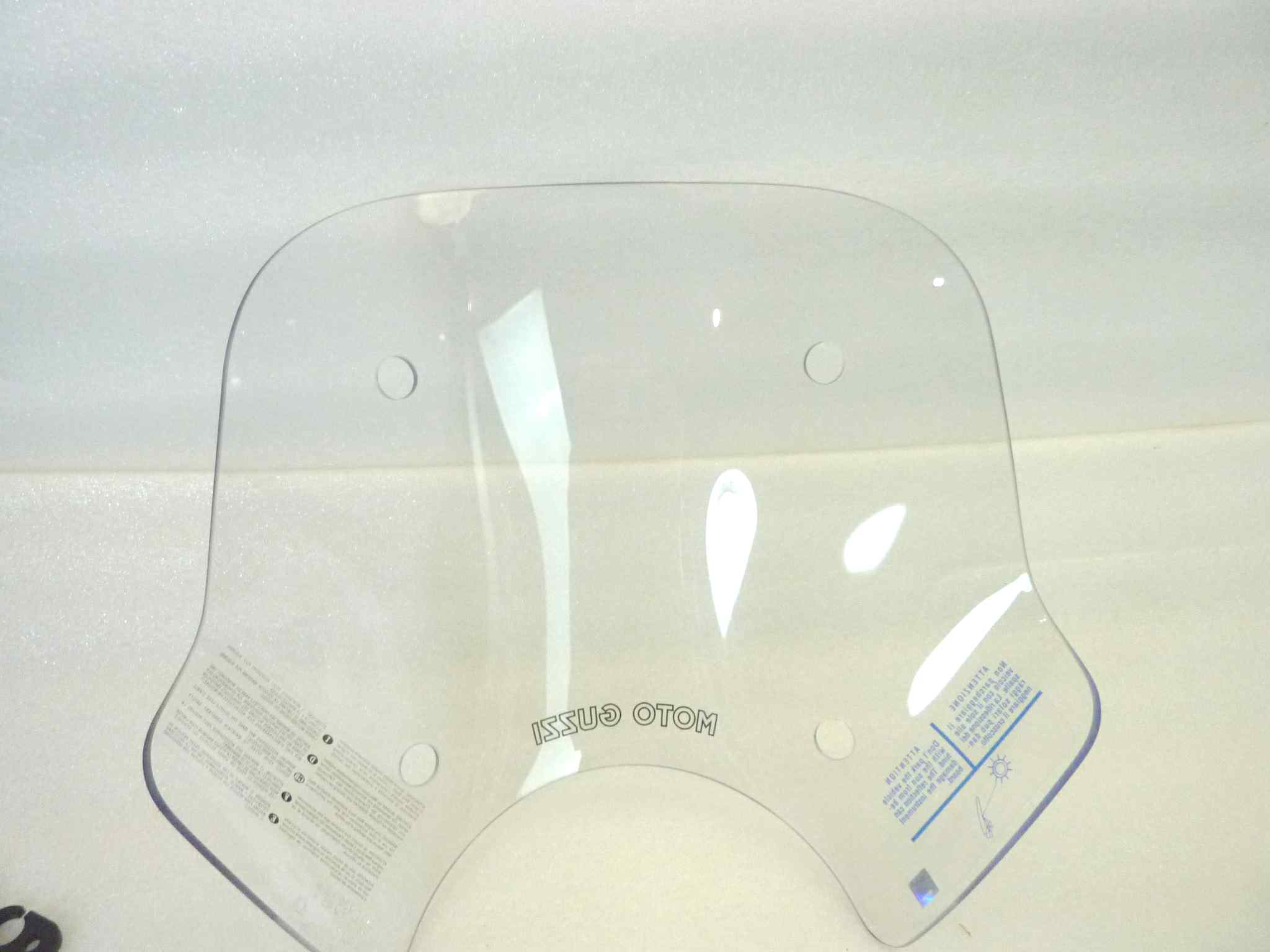 Plexiglass parabrezza Guzzi V7 Night Pack cupolino cod 2S001414 completo di staffe NUOVO fondo di magazzino, vedi foto, LEGGI DESCRIZIONE - immagine 17