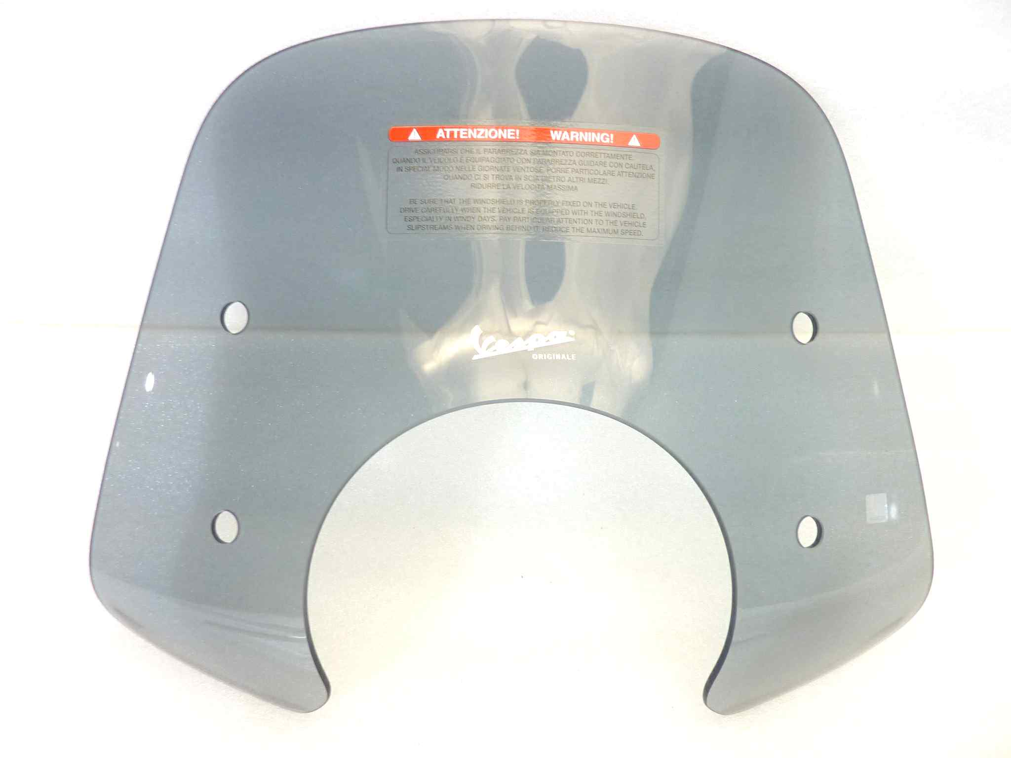 Plexiglass parabrezza Piaggio Vespa Primavera 50 125 150 kit originale cod 1B000909 completo di staffe NUOVO fondo di magazzino, vedi foto, LEGGI DESCRIZIONE - immagine 7