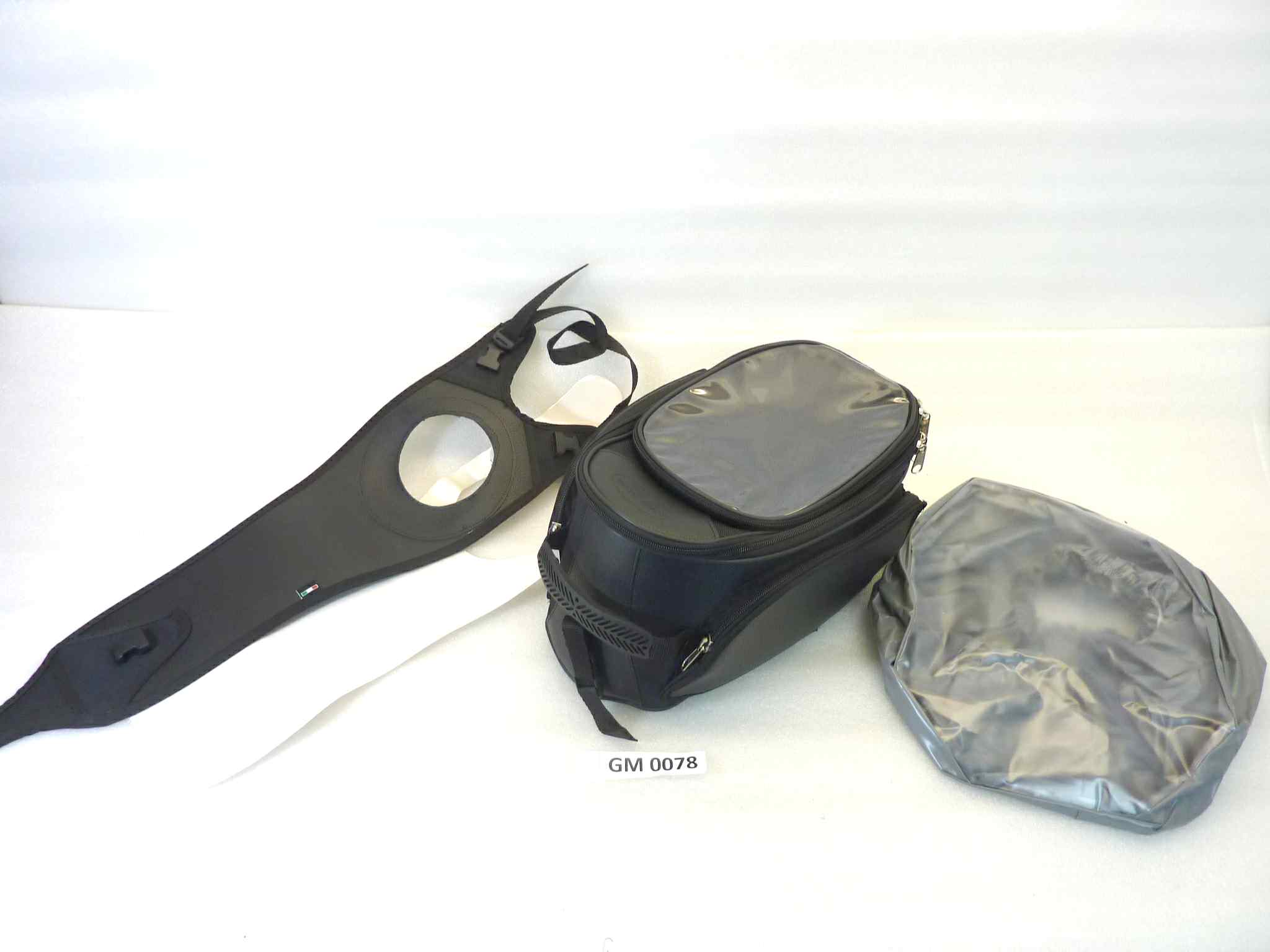 Borsa serbatoio guzzi V7 700 nylon pelle 2 tasche laterali 1 tasca superiore NUOVO fondo di magazzino, vedi foto, LEGGI DESCRIZIONE